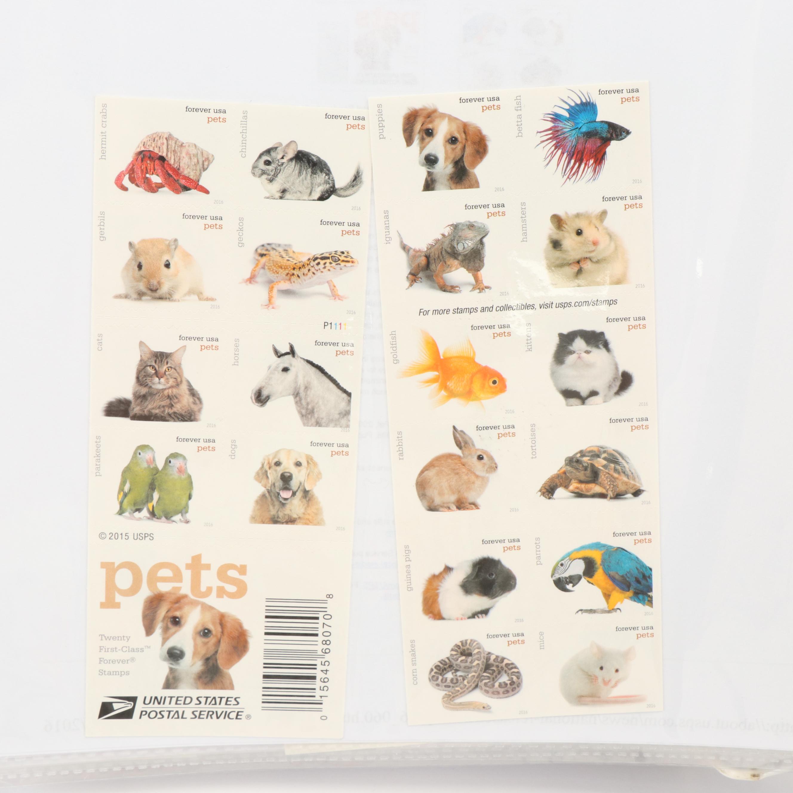 Two U.S. Postage Stamp Albums, 2015 to 2017 and a Stamp Price Guide