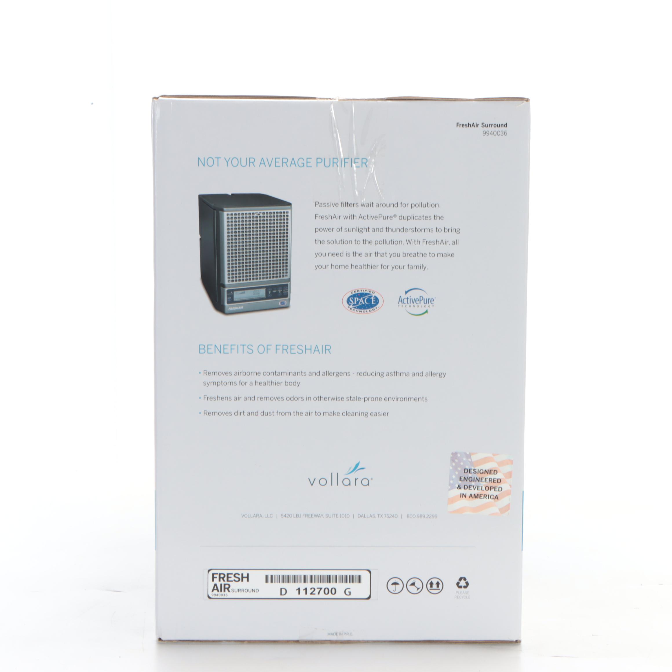 Vollara "Fresh Air Surround" Air Purifier