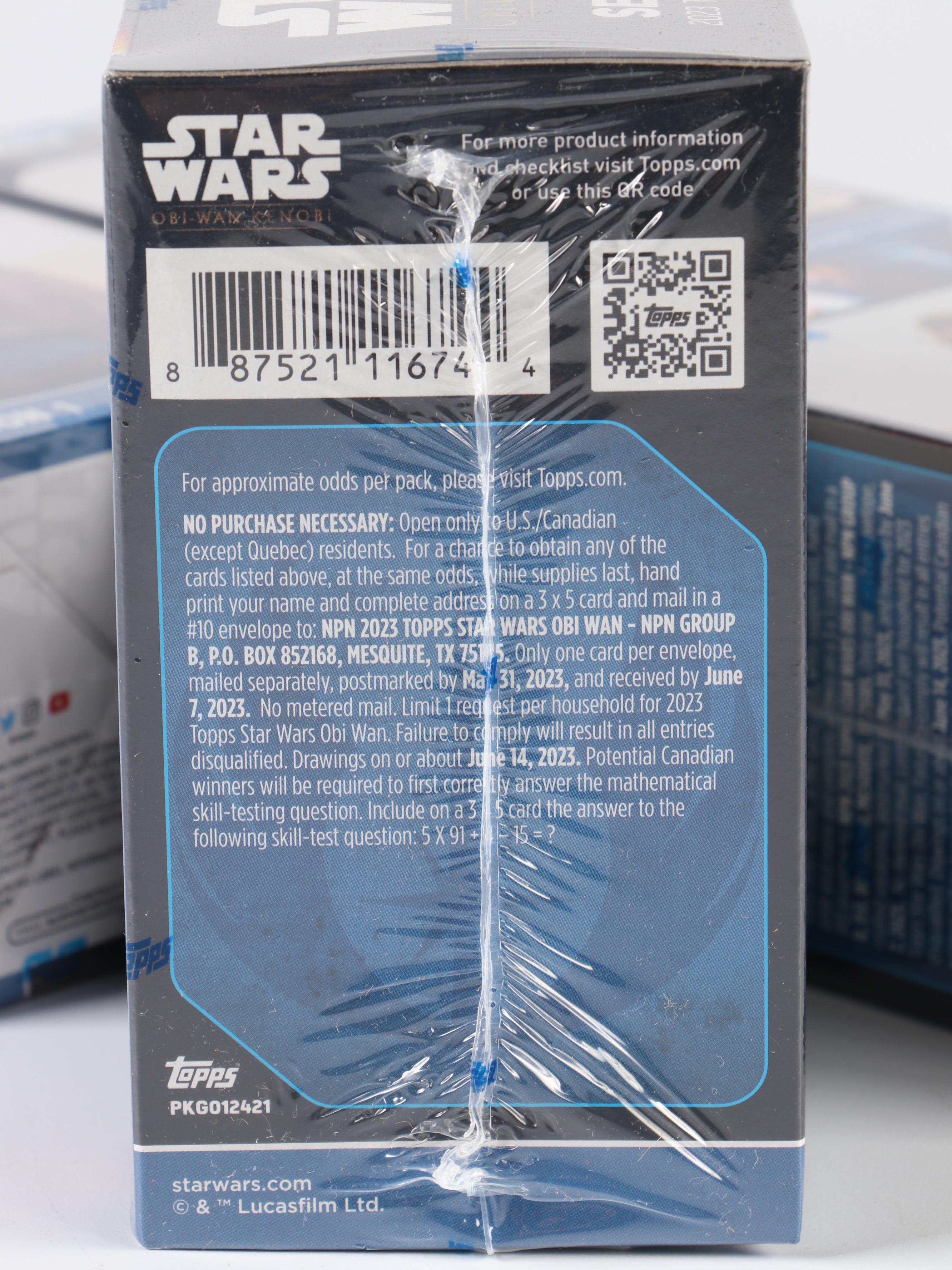 Topps "Star Wars: Obi-Wan Kenobi" Season 1 Sealed Blaster Boxes with More
