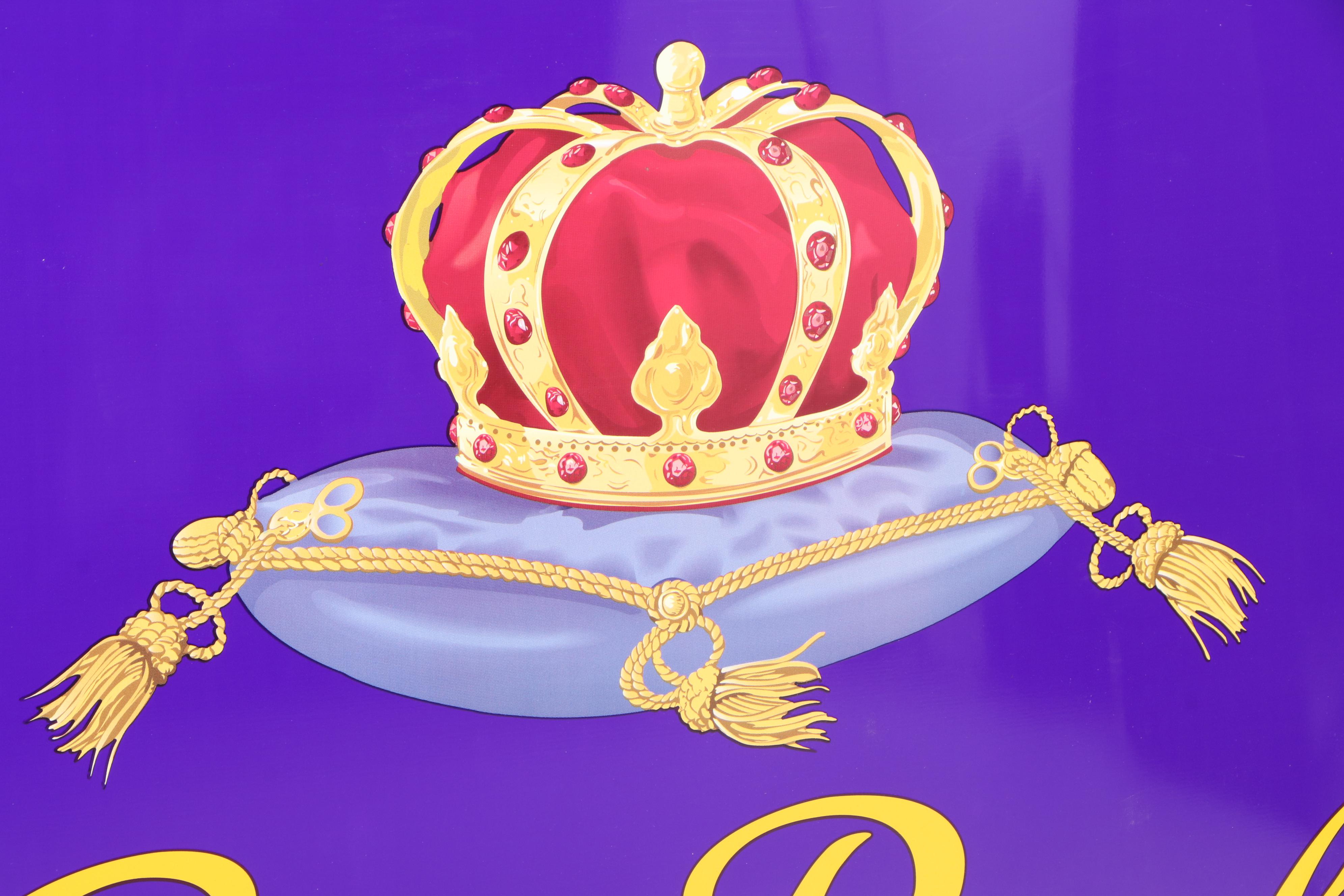 Crown Royal Metal Replica NASCAR Hood Sign