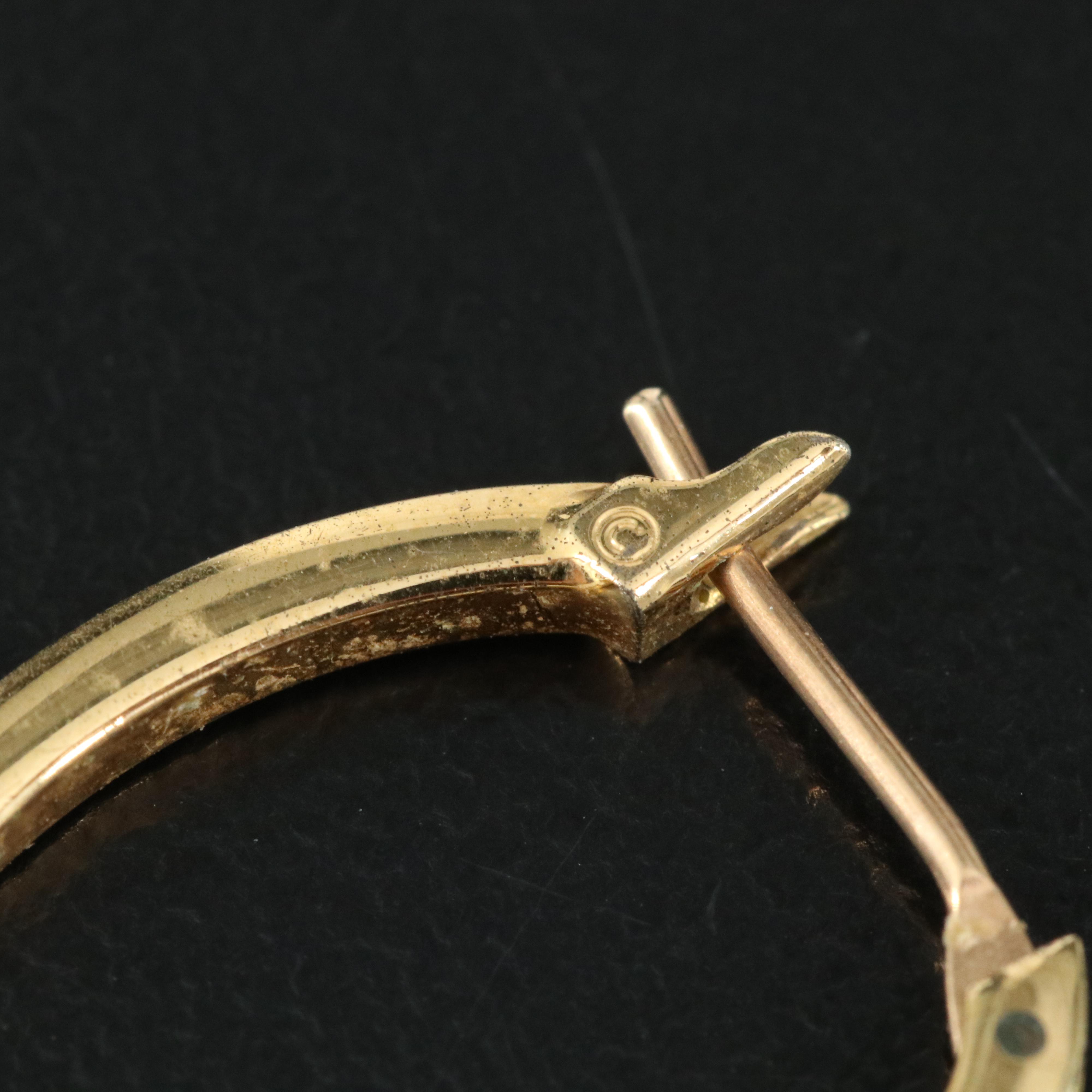 Square Edge Hoop Earrings