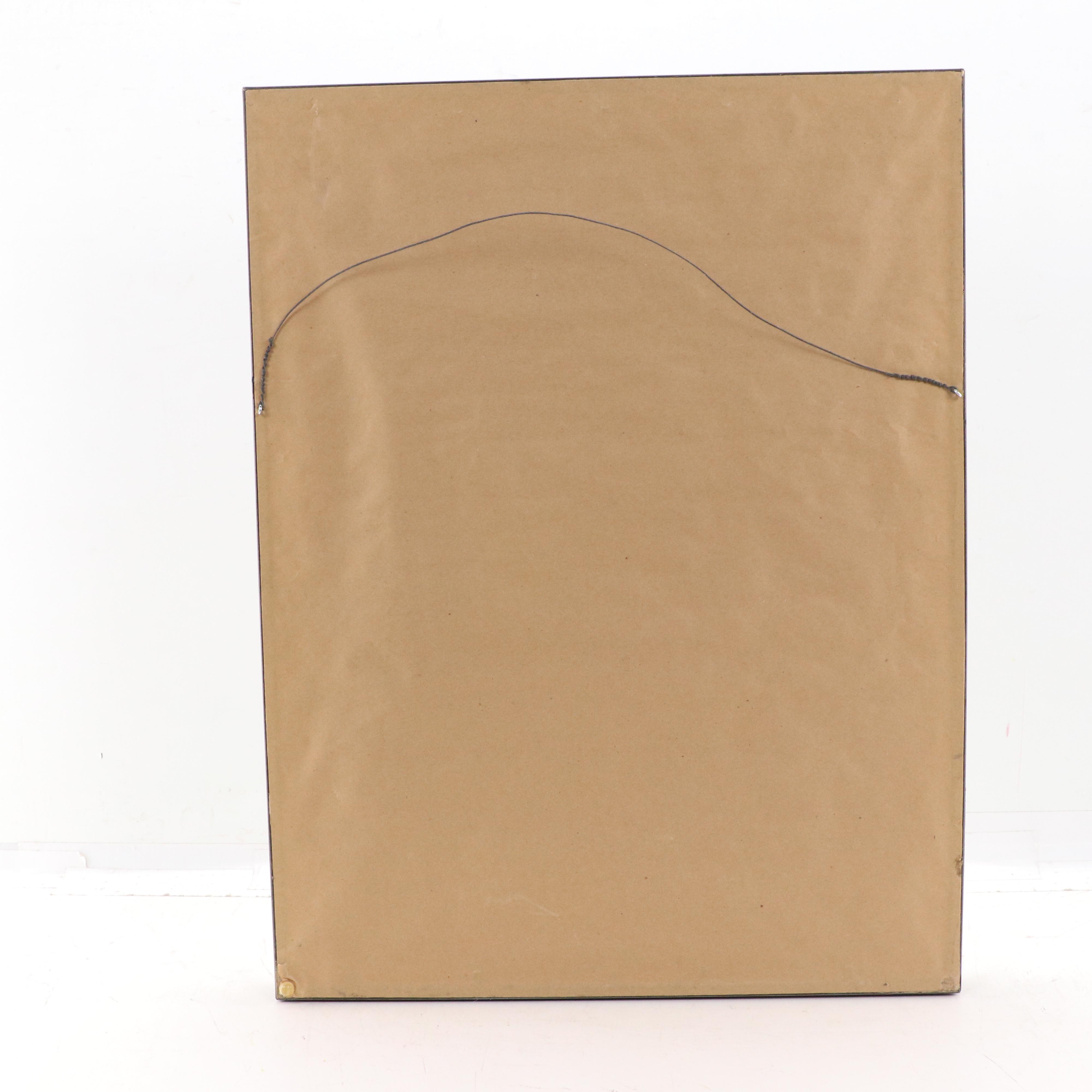 Douglas K. Morris Abstract Embellished Serigraph, Late 20th Century