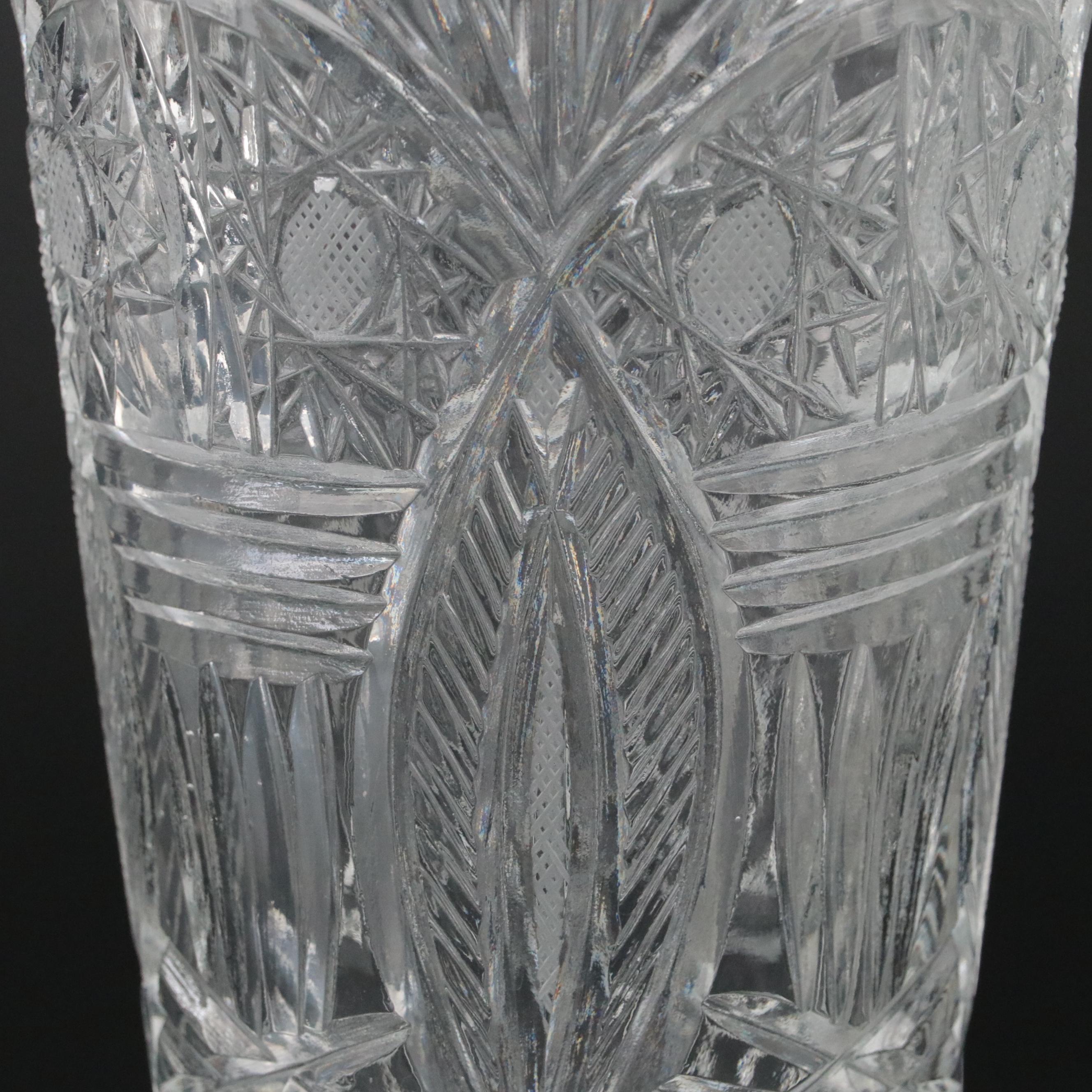 Hand-Cut Crystal Vases