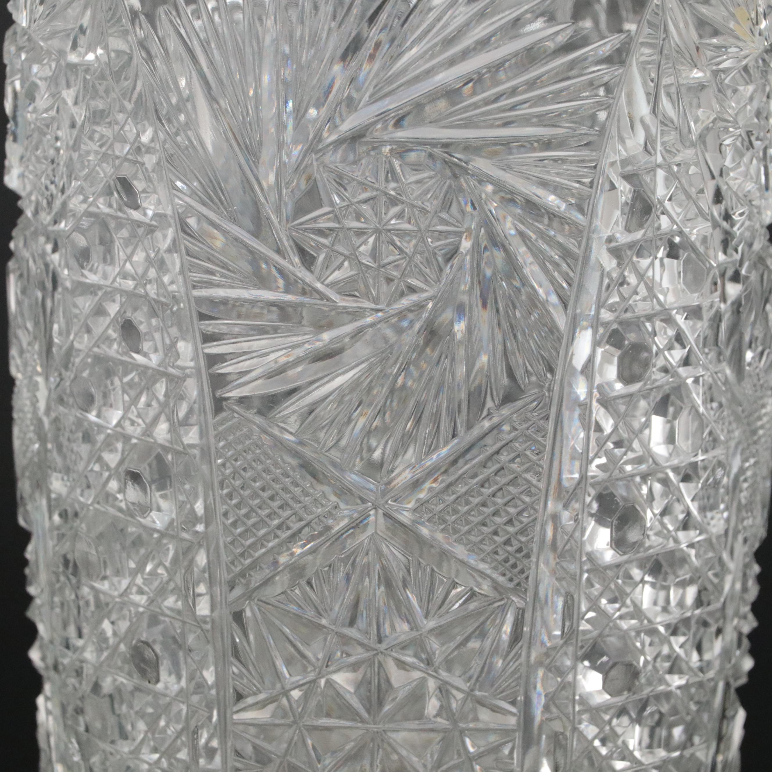 Hand-Cut Crystal Vases