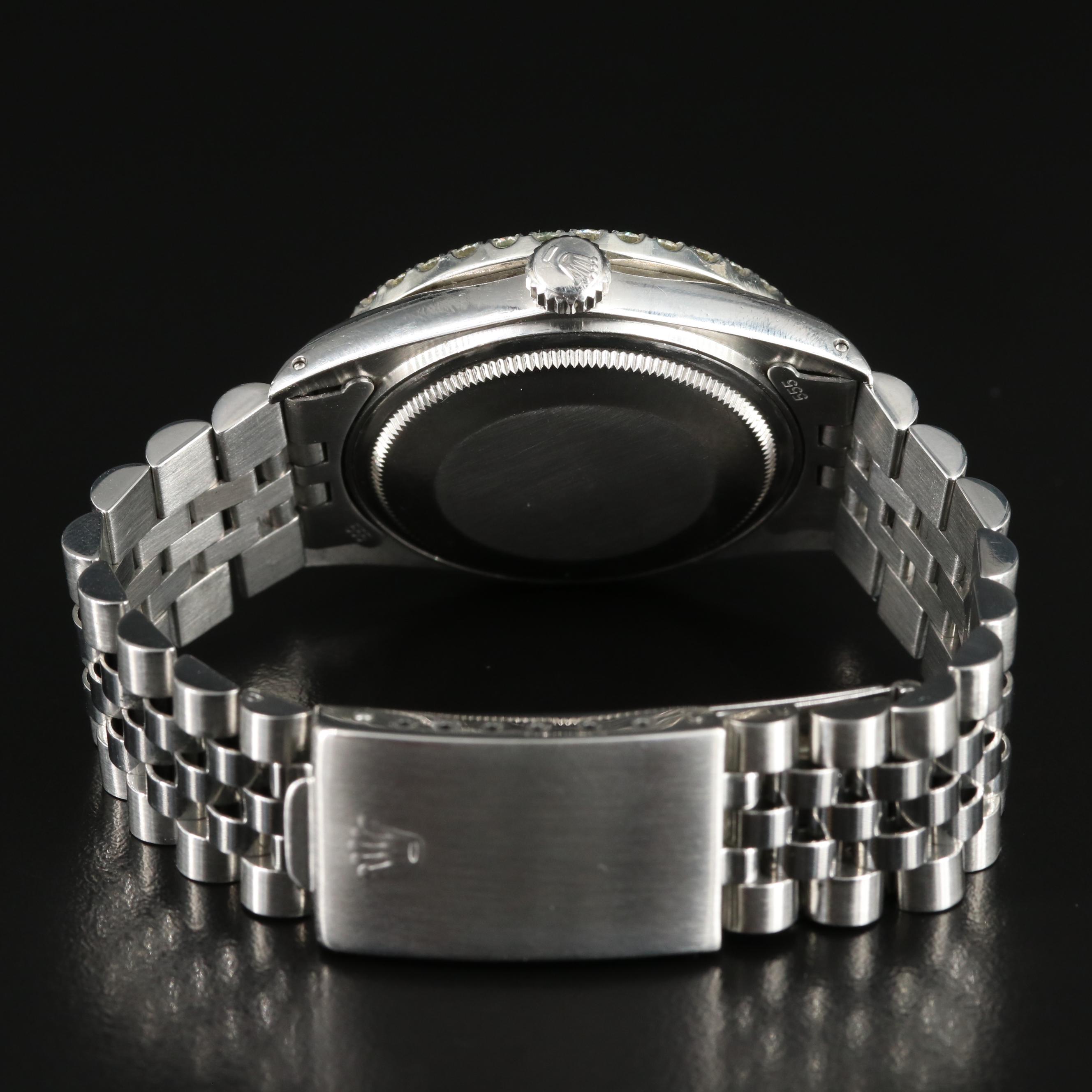 1979 Rolex Custom 2.87 CTW Diamond Dial and Bezel Datejust Watch