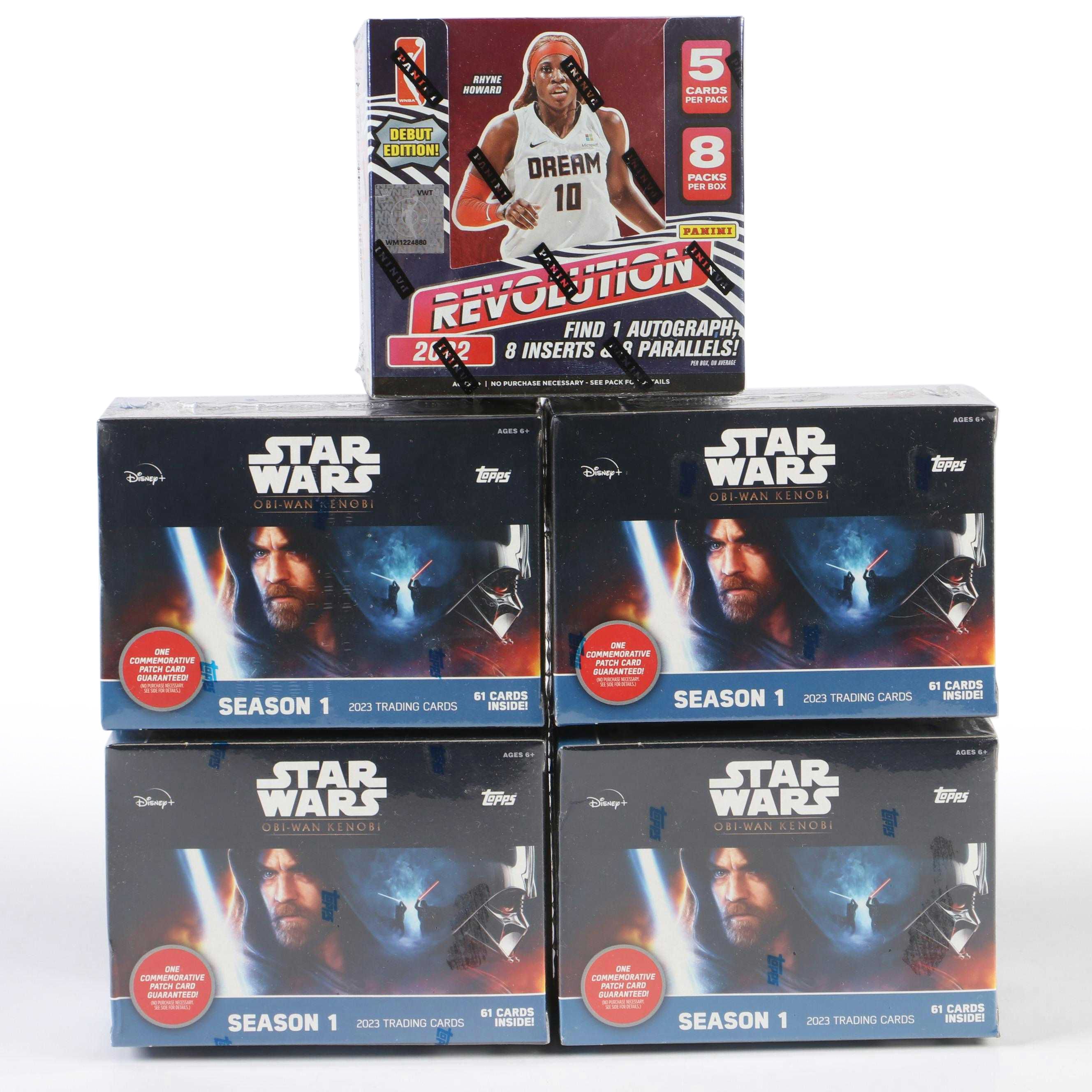 Topps "Star Wars: Obi-Wan Kenobi" Season 1 Sealed Blaster Boxes with More