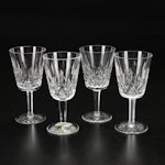 Waterford "Lismore" Crystal Water Goblets, Set of Four