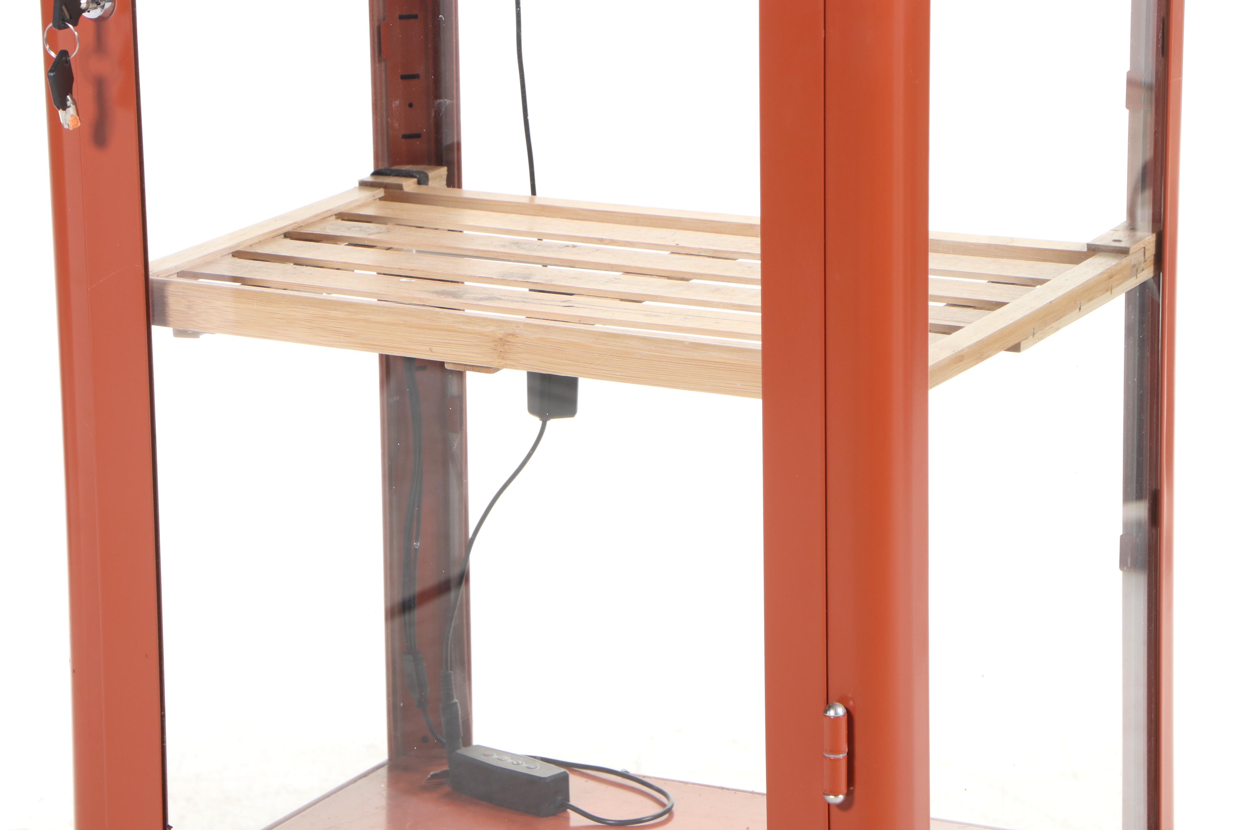 IKEA "Fabrikör" Powder-Coated Steel Display Cabinet