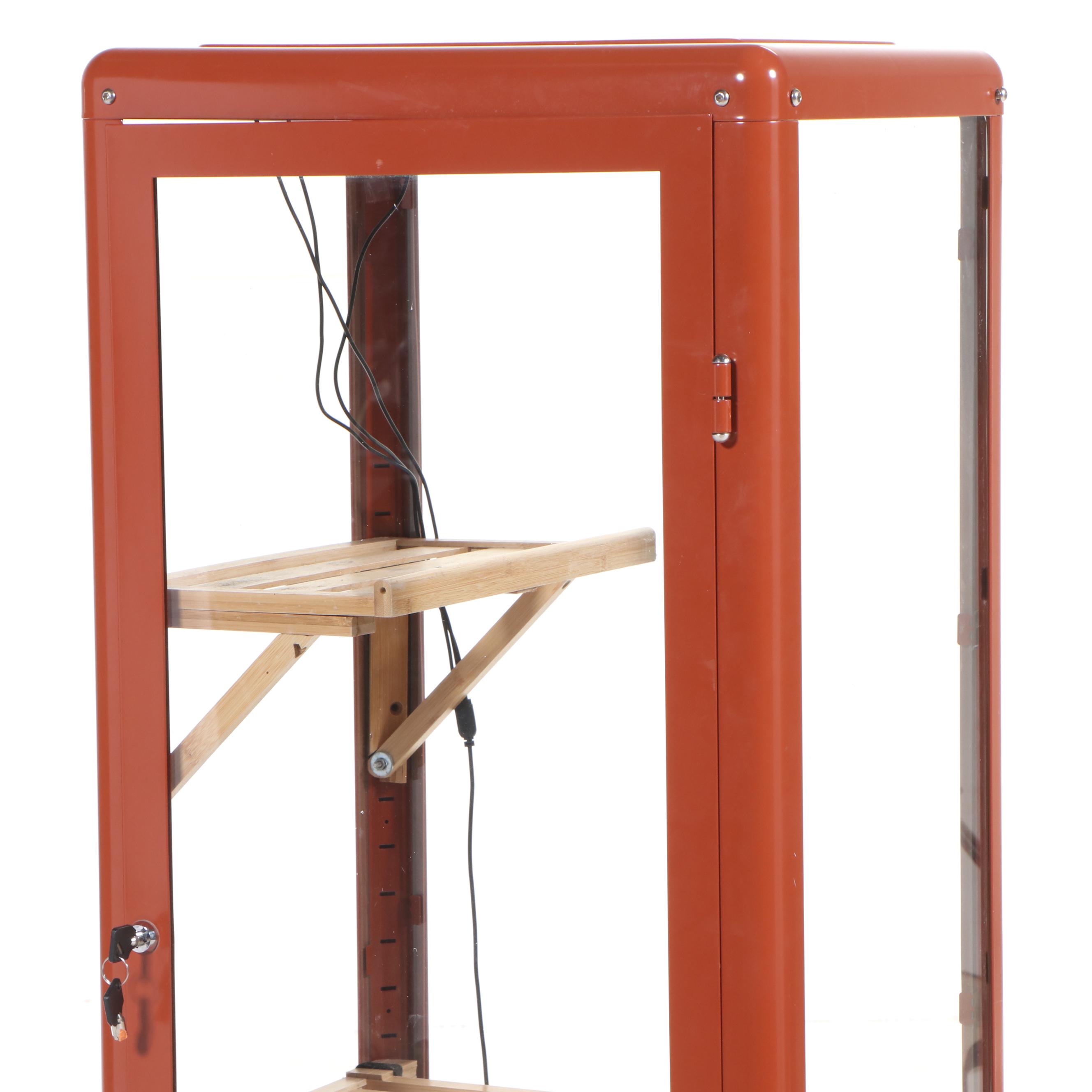 IKEA "Fabrikör" Powder-Coated Steel Display Cabinet