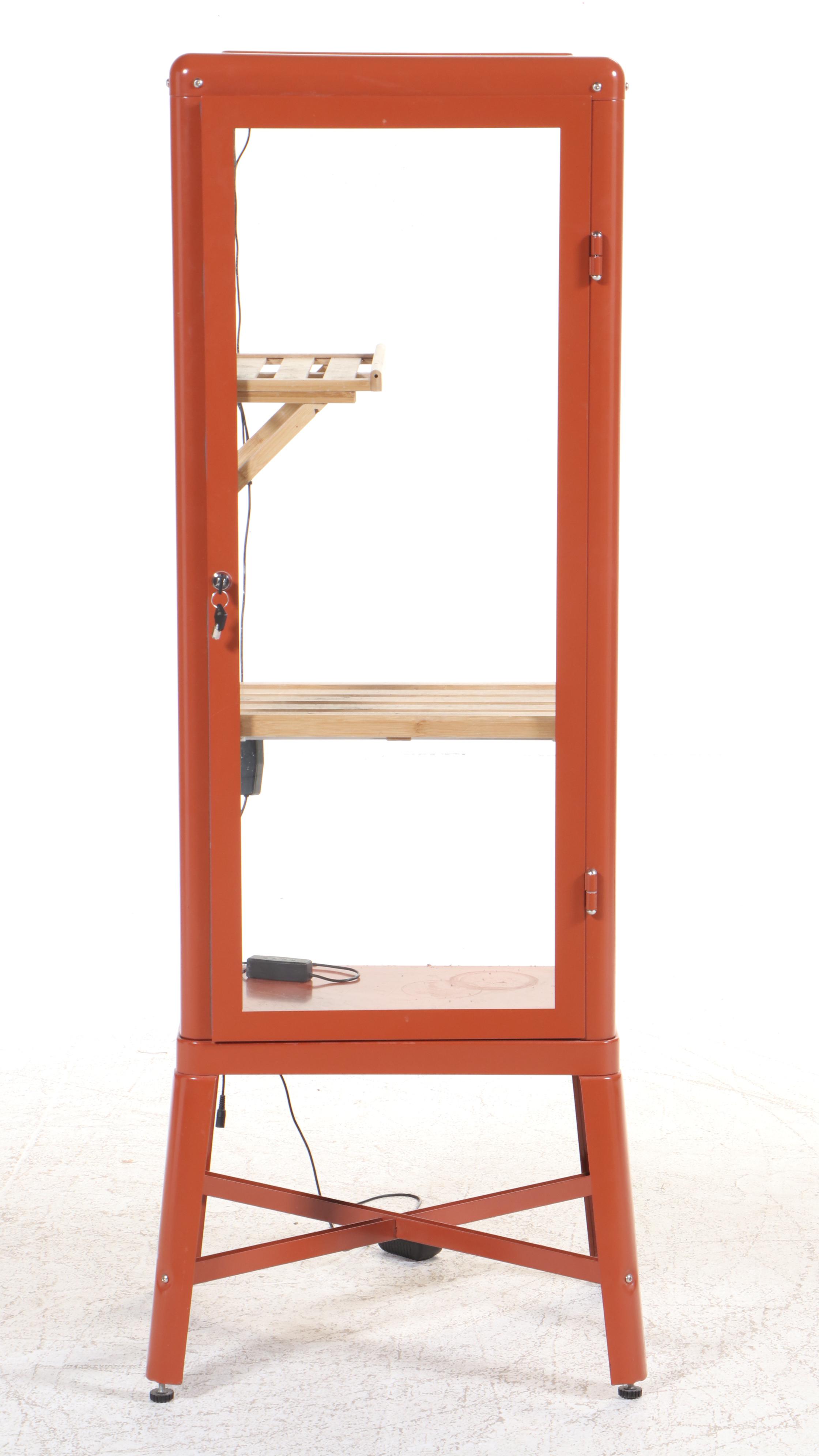 IKEA "Fabrikör" Powder-Coated Steel Display Cabinet
