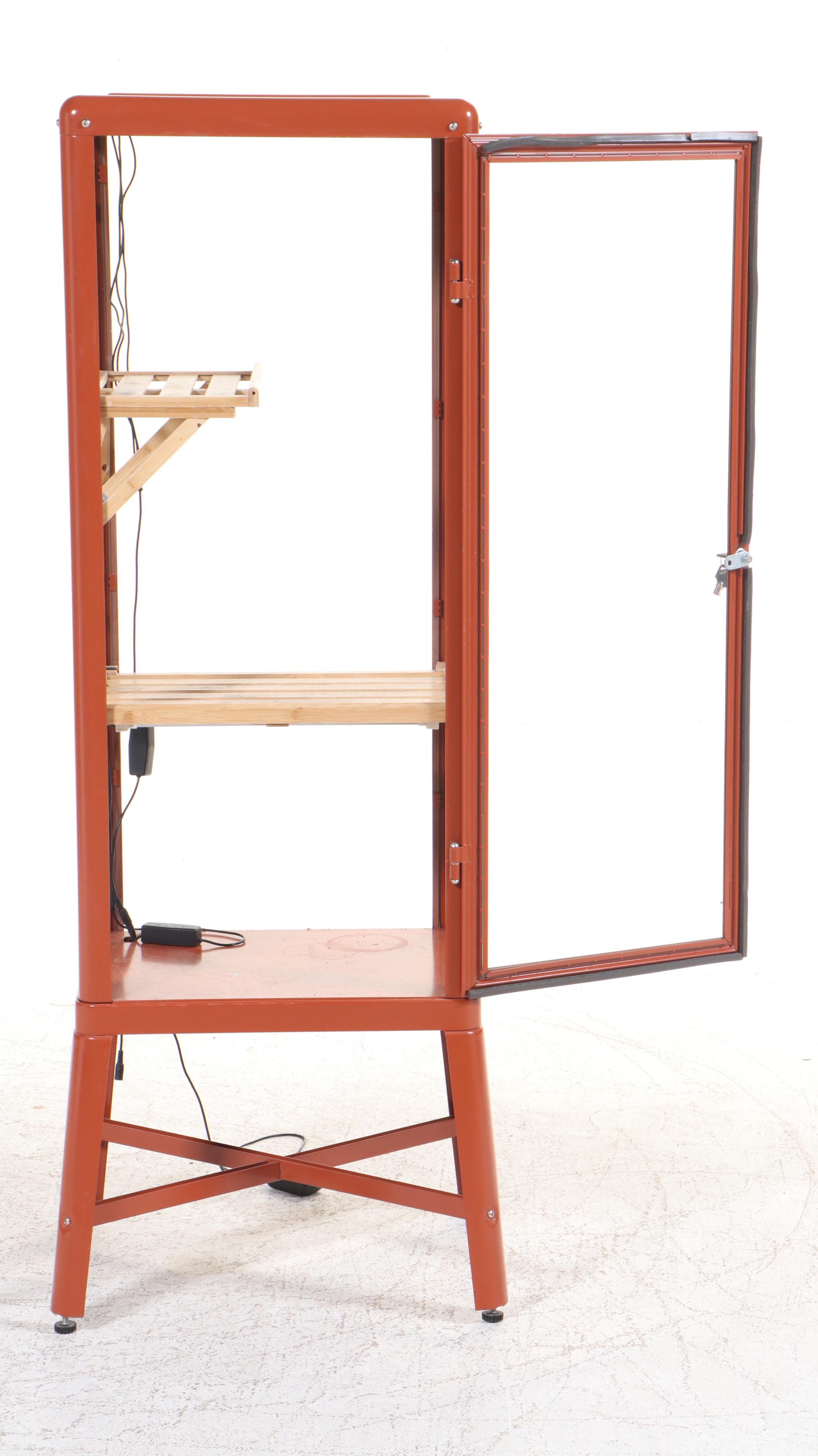 IKEA "Fabrikör" Powder-Coated Steel Display Cabinet