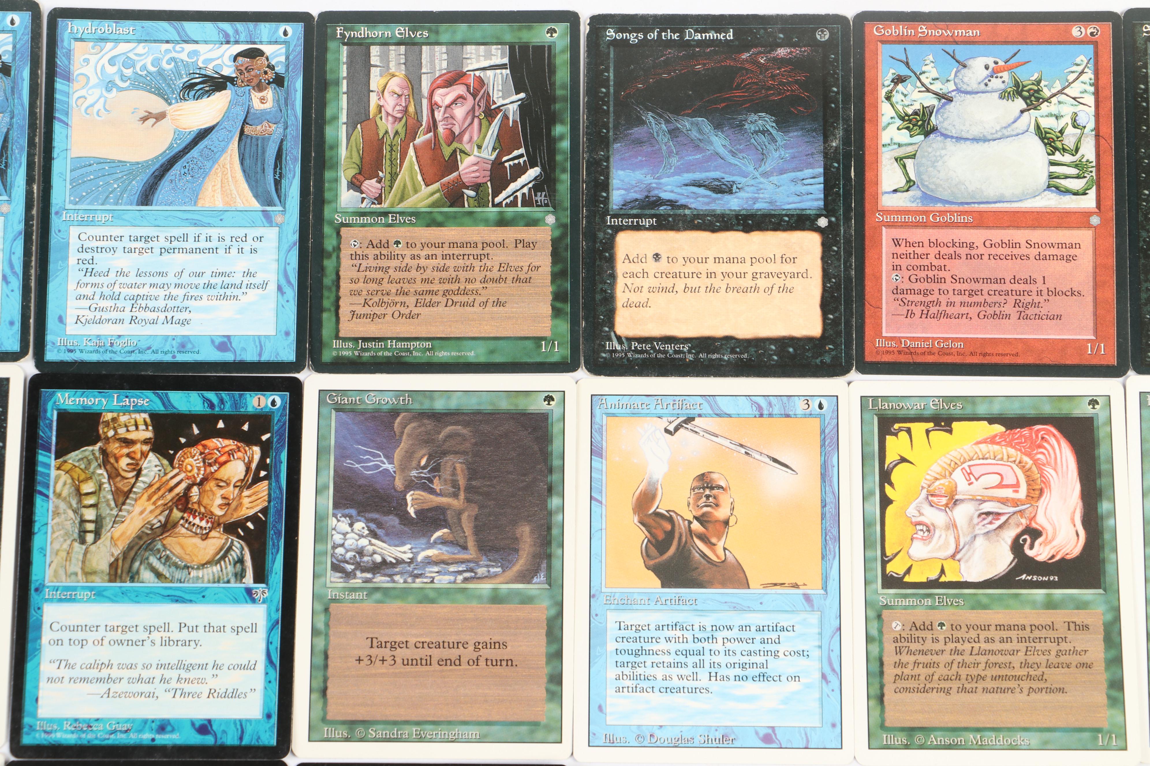Magic: The Gathering Trading Cards Featuring "Wall Of Shadows" and More