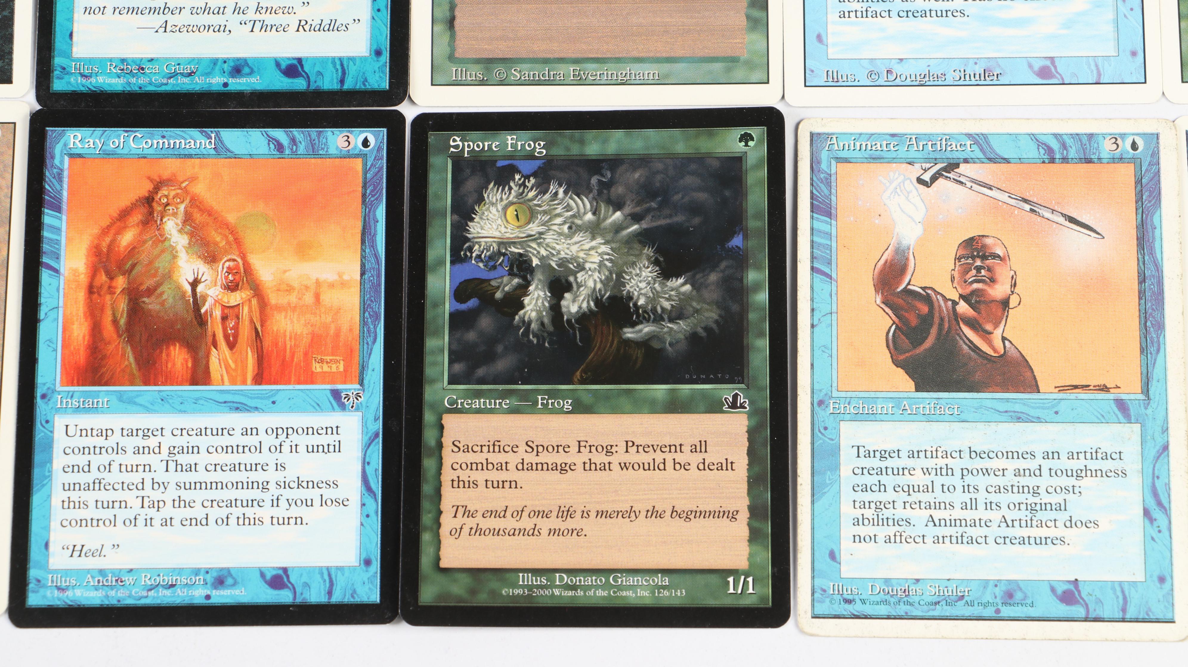 Magic: The Gathering Trading Cards Featuring "Wall Of Shadows" and More