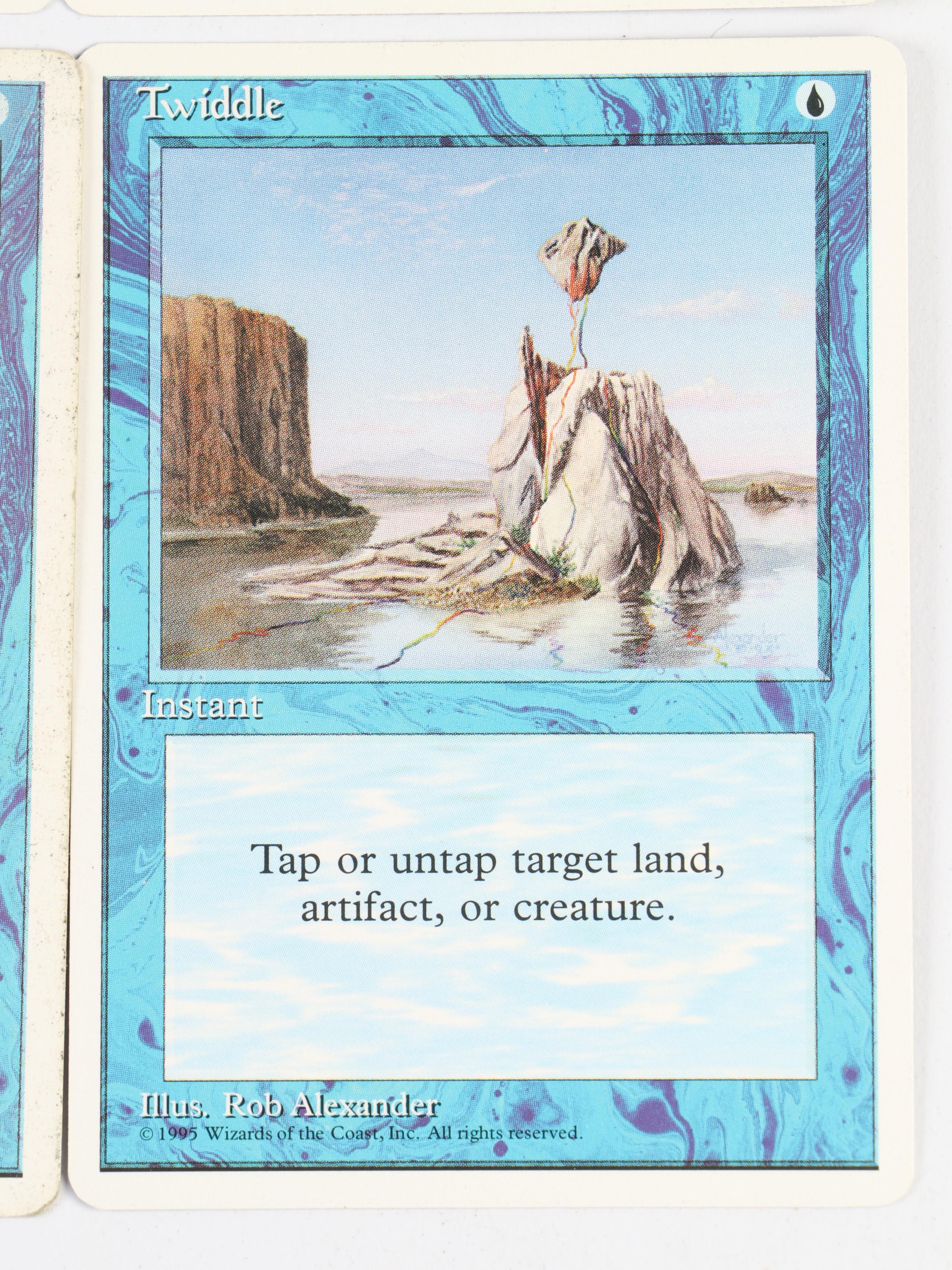 Magic: The Gathering Trading Cards Featuring "Wall Of Shadows" and More