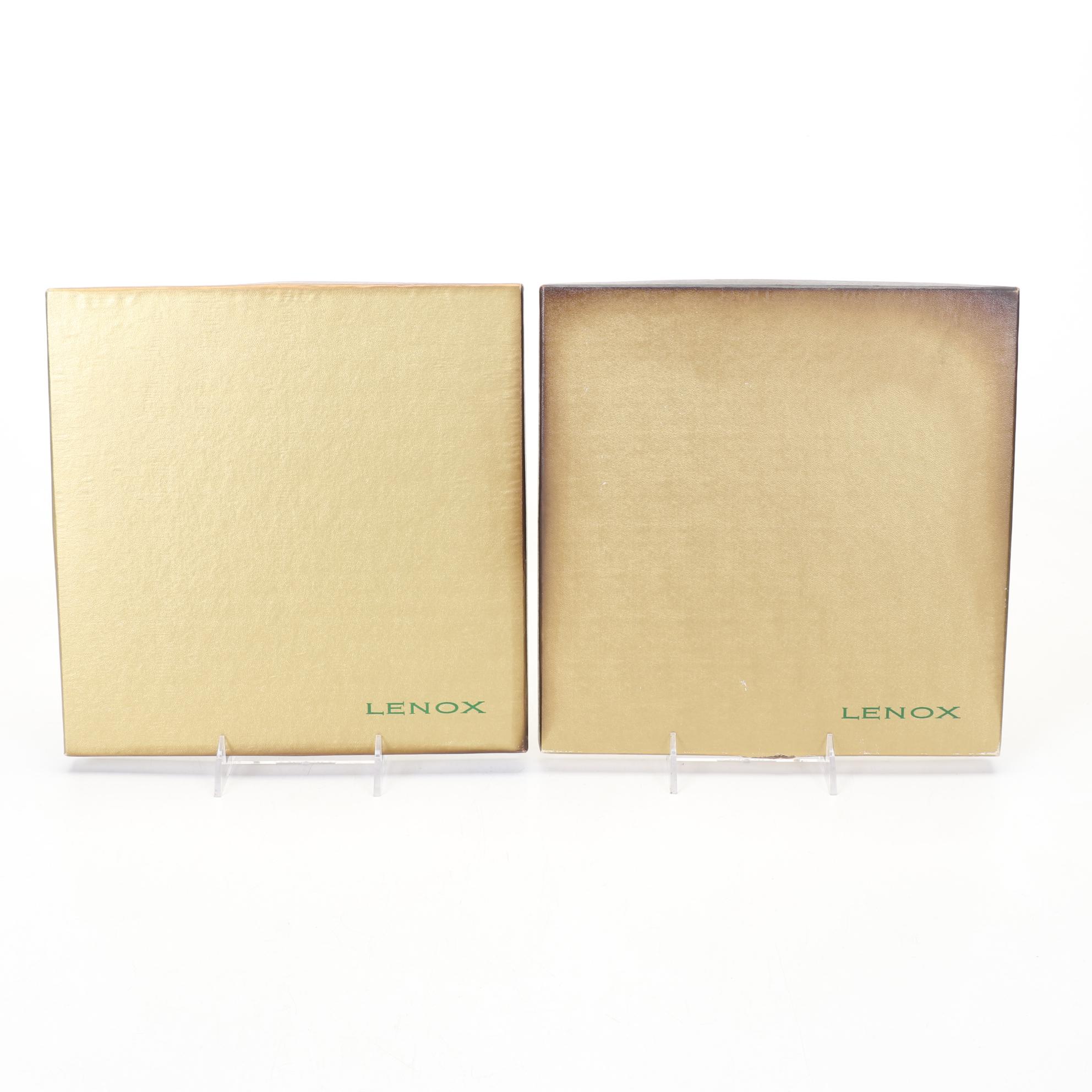 Lenox Christmas Tree Collector Plates 1976-1983 In Boxes With Other Christmas