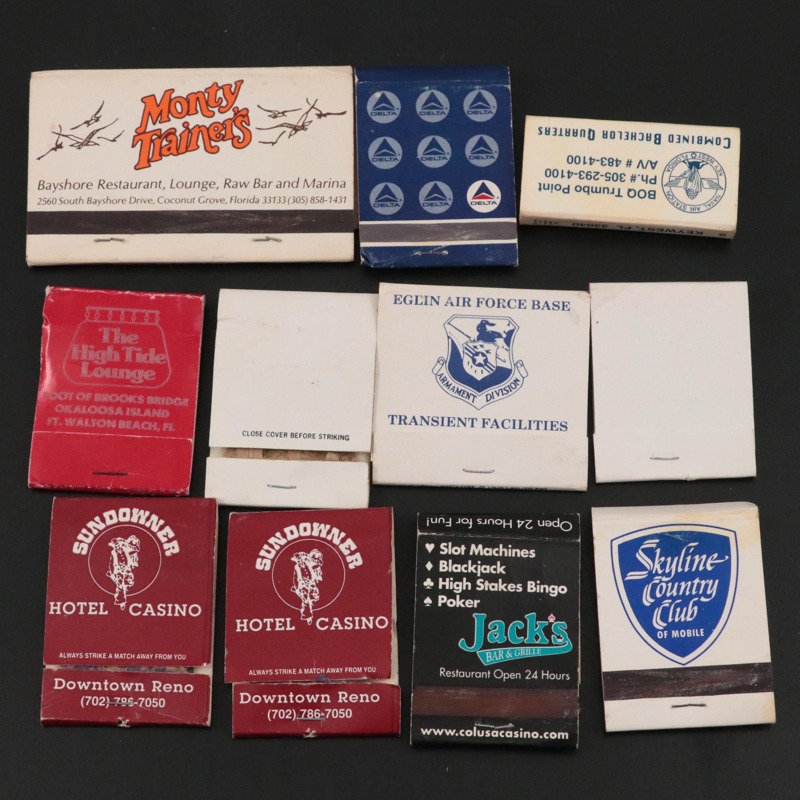 900 Silver Engraved Box with Souvenir Matchbooks