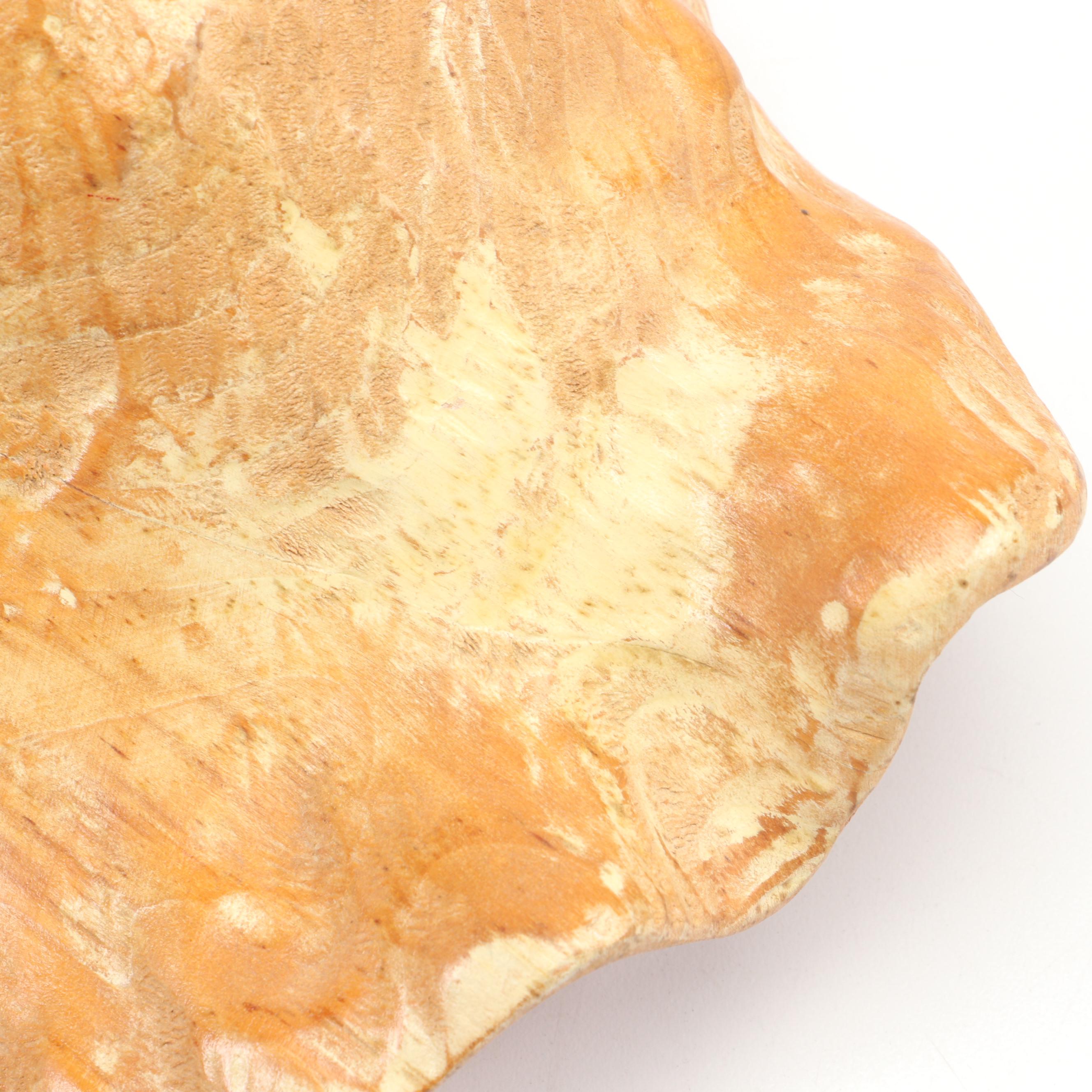 Don Bowden Finished Wood Conch Shell Figurine