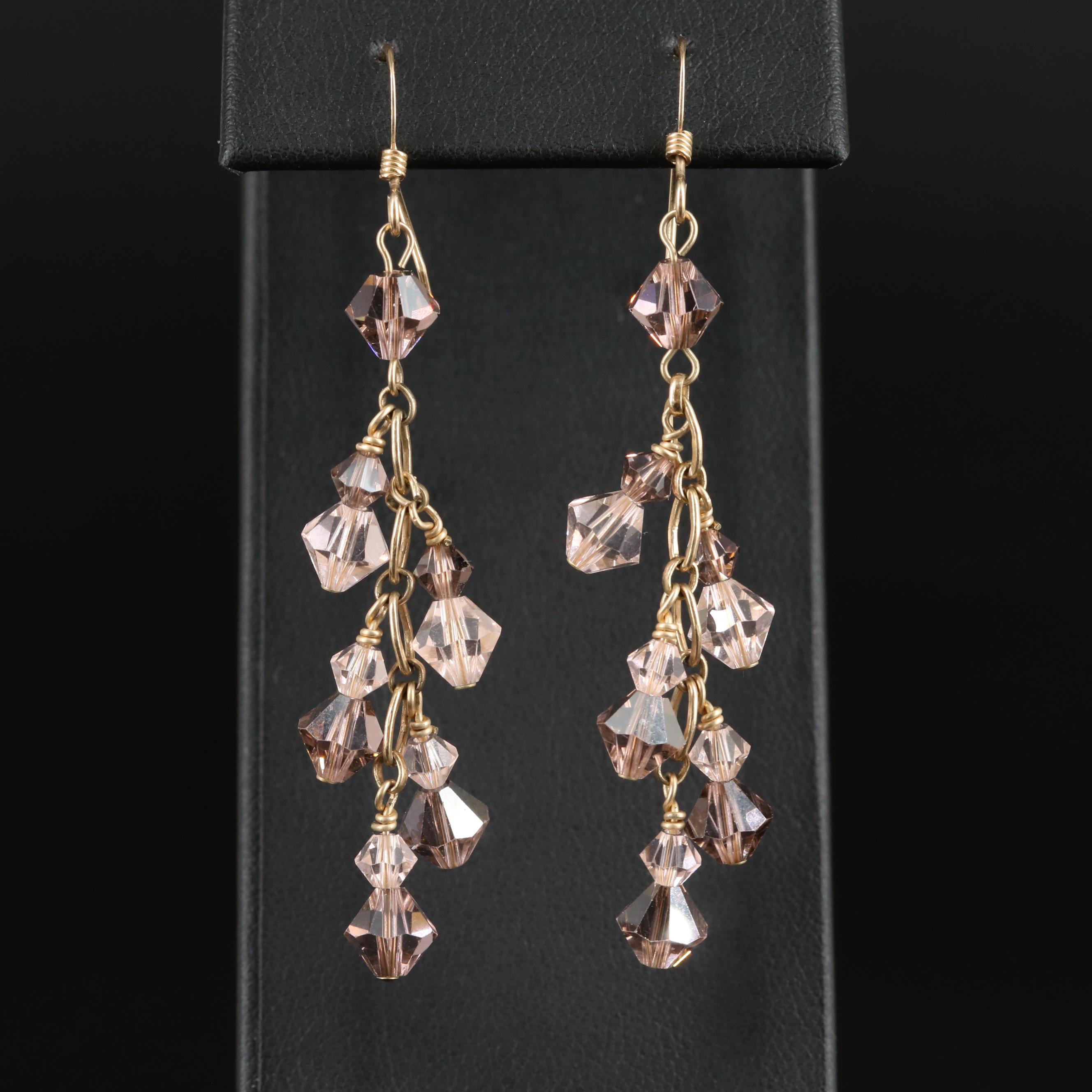 Glass Dangle Earrings