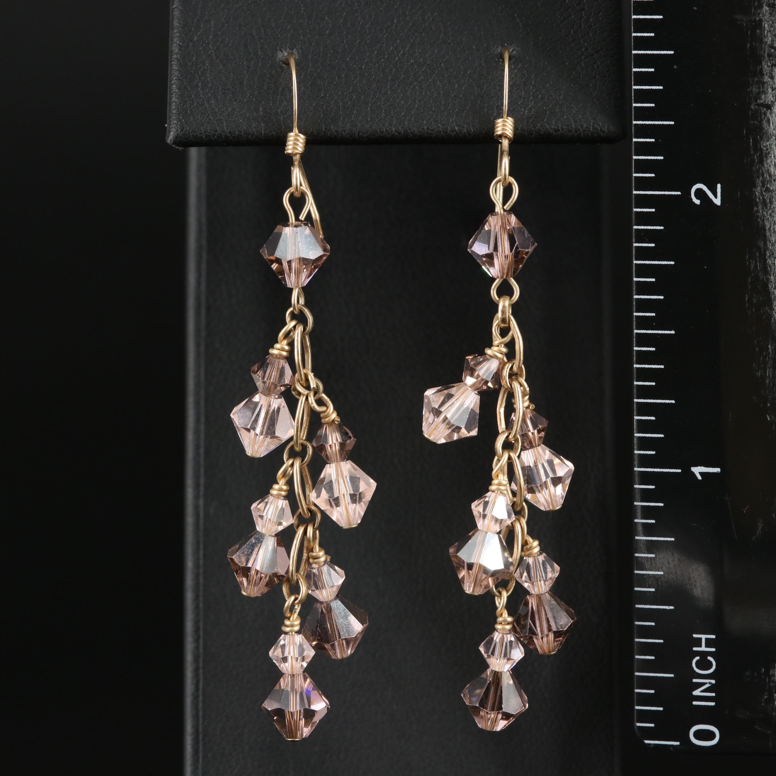 Glass Dangle Earrings