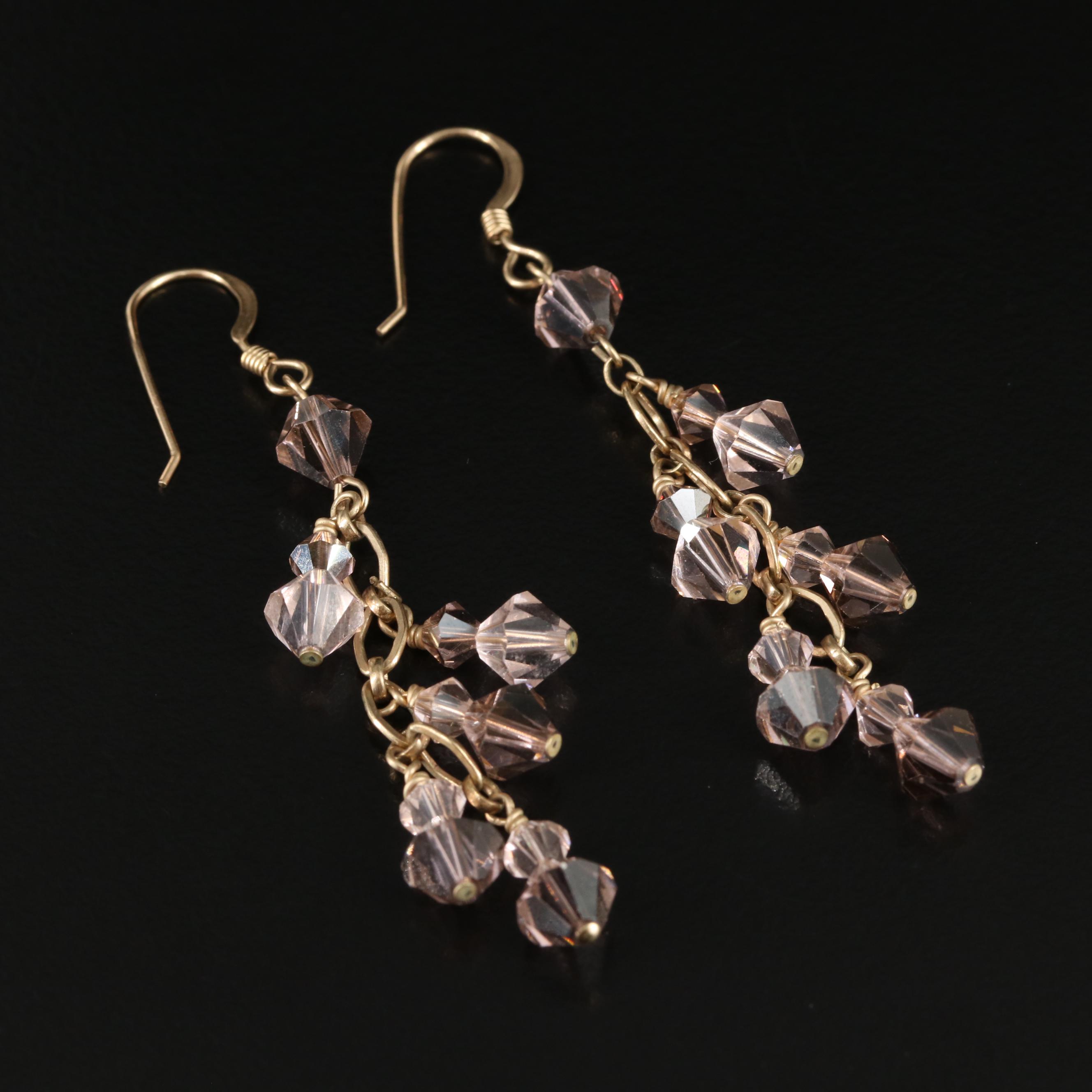 Glass Dangle Earrings
