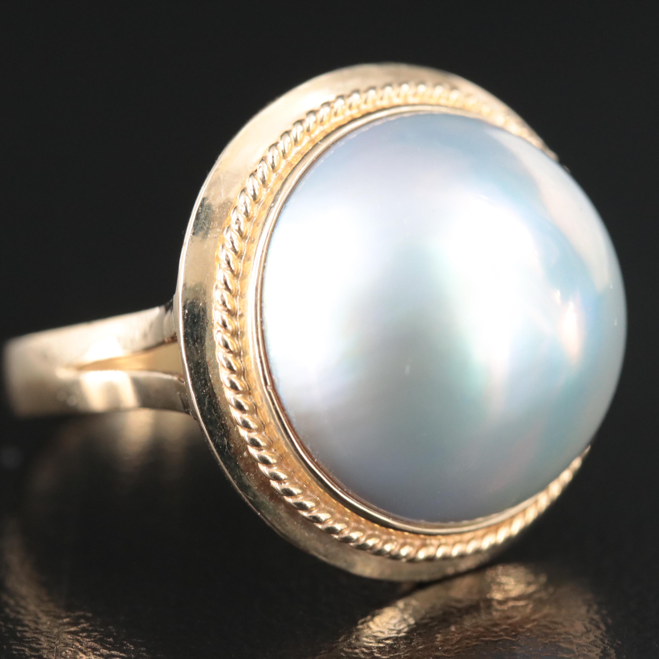 14K Pearl Ring
