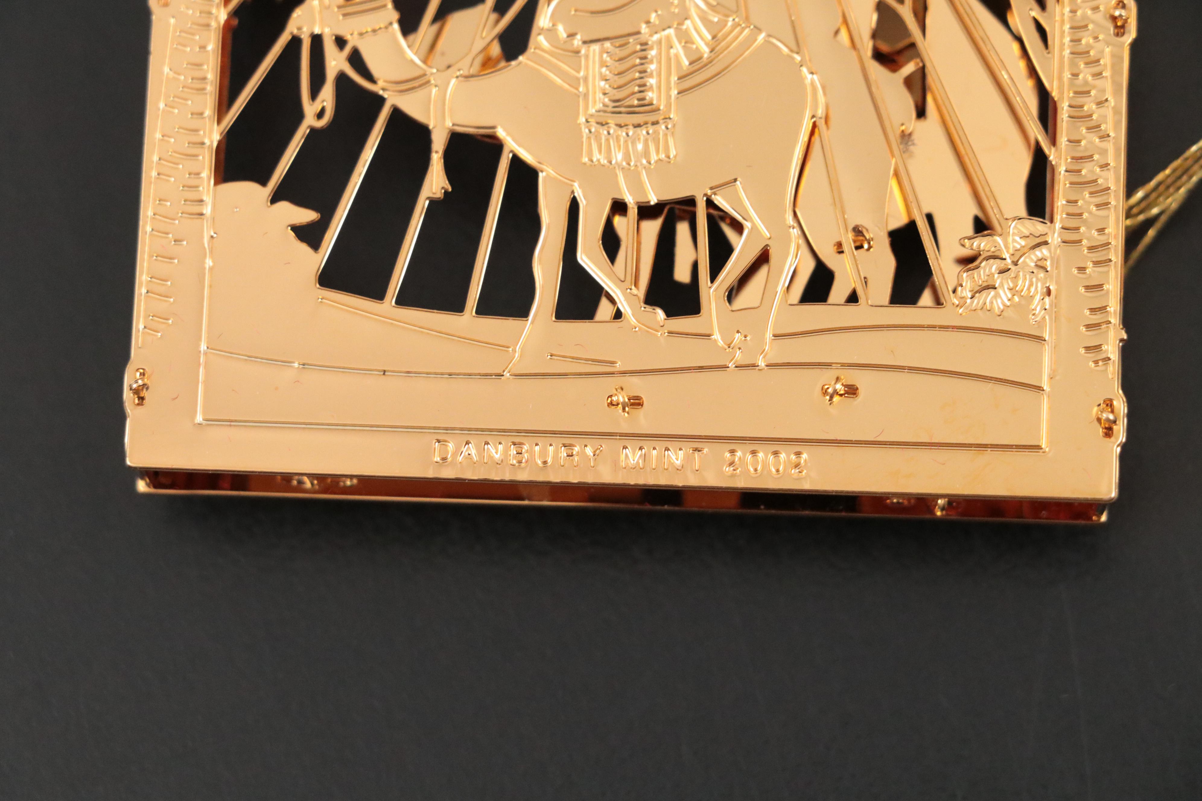 The Danbury Mint Gold Christmas Ornament Collection