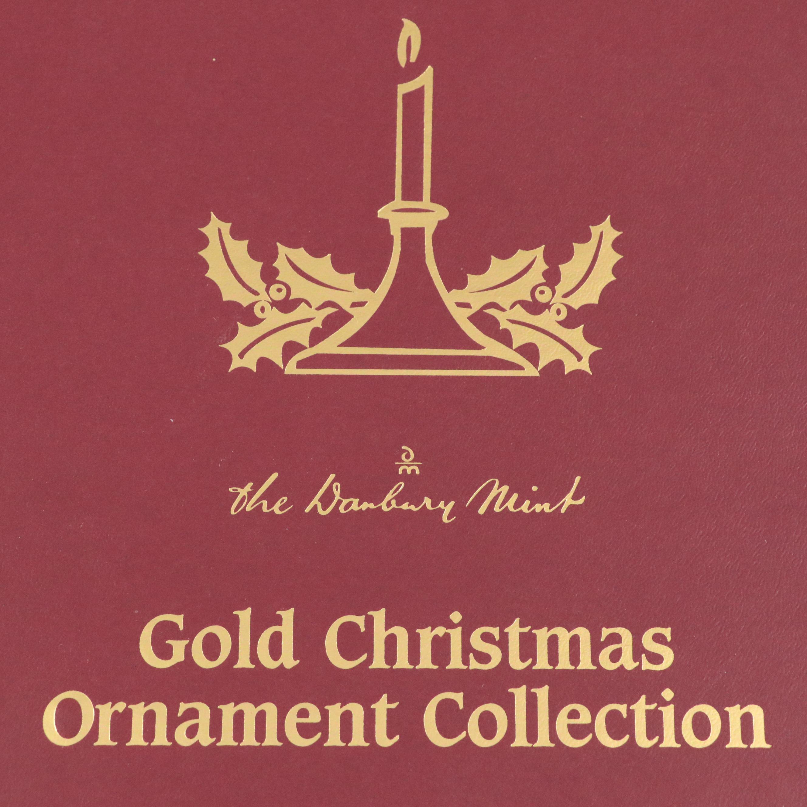 The Danbury Mint Gold Christmas Ornament Collection