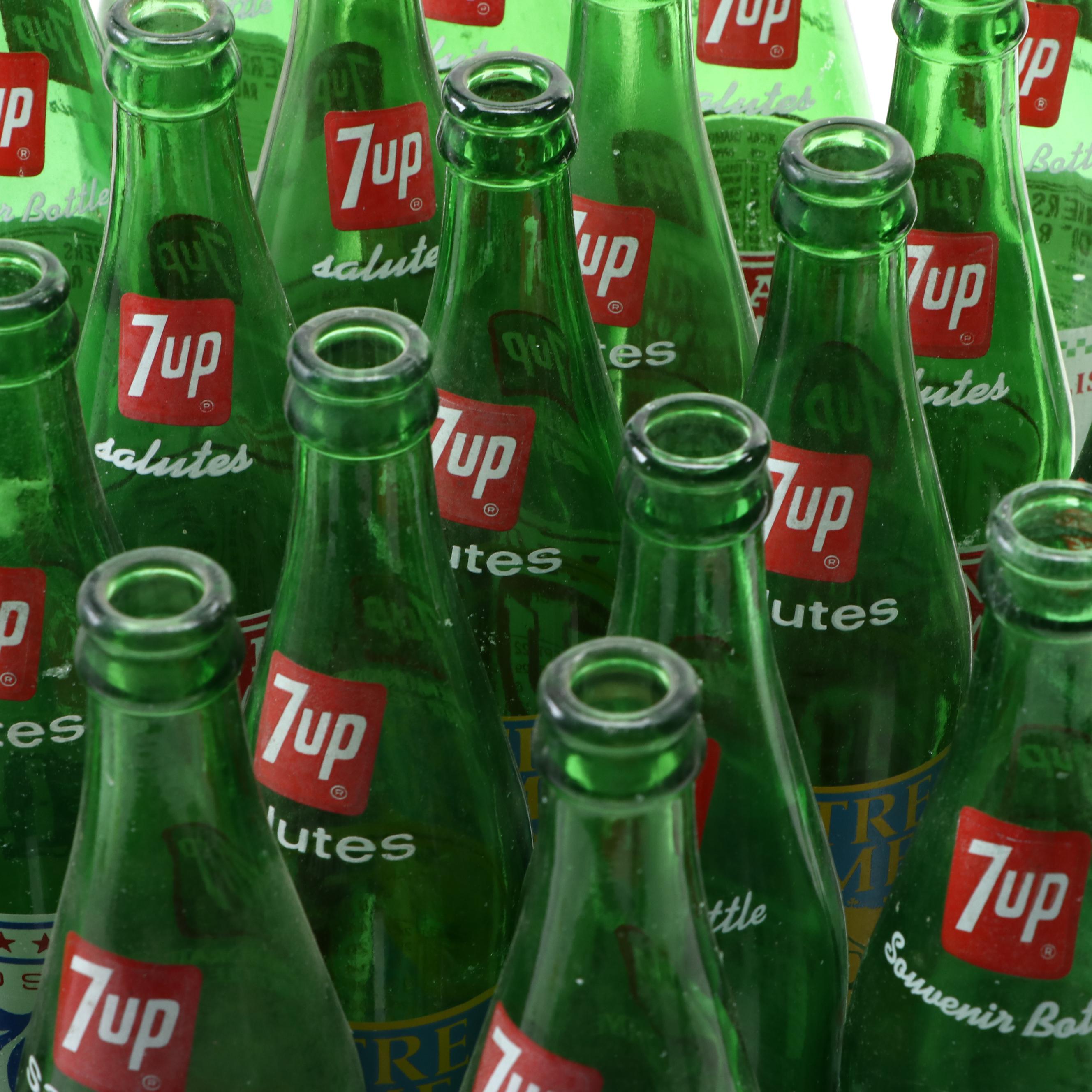 Notre Dame Fighting Irish, Indiana Hoosiers, and More Vintage 7UP Bottles