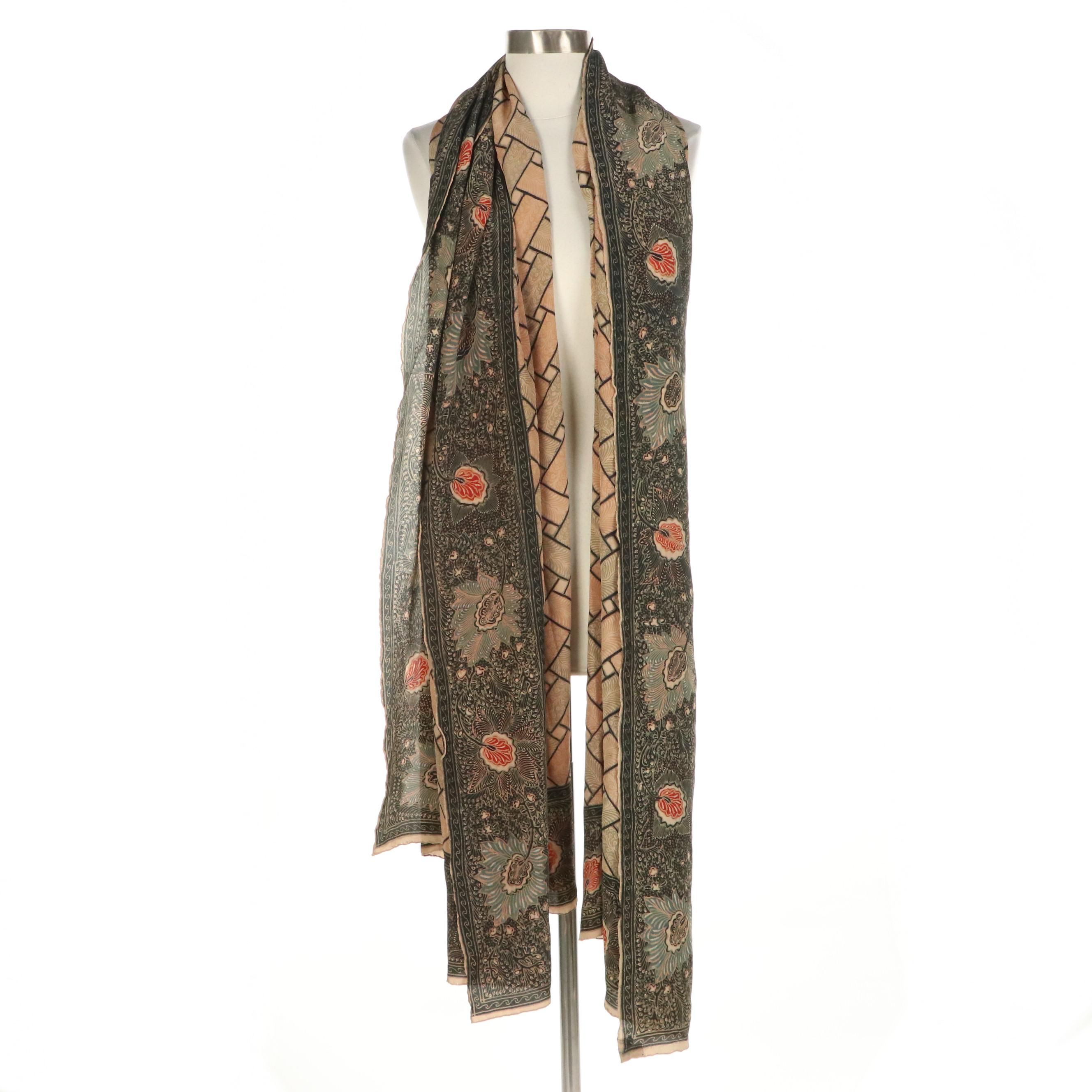 Ardiyanto Indonesian Batik Silk Shawl
