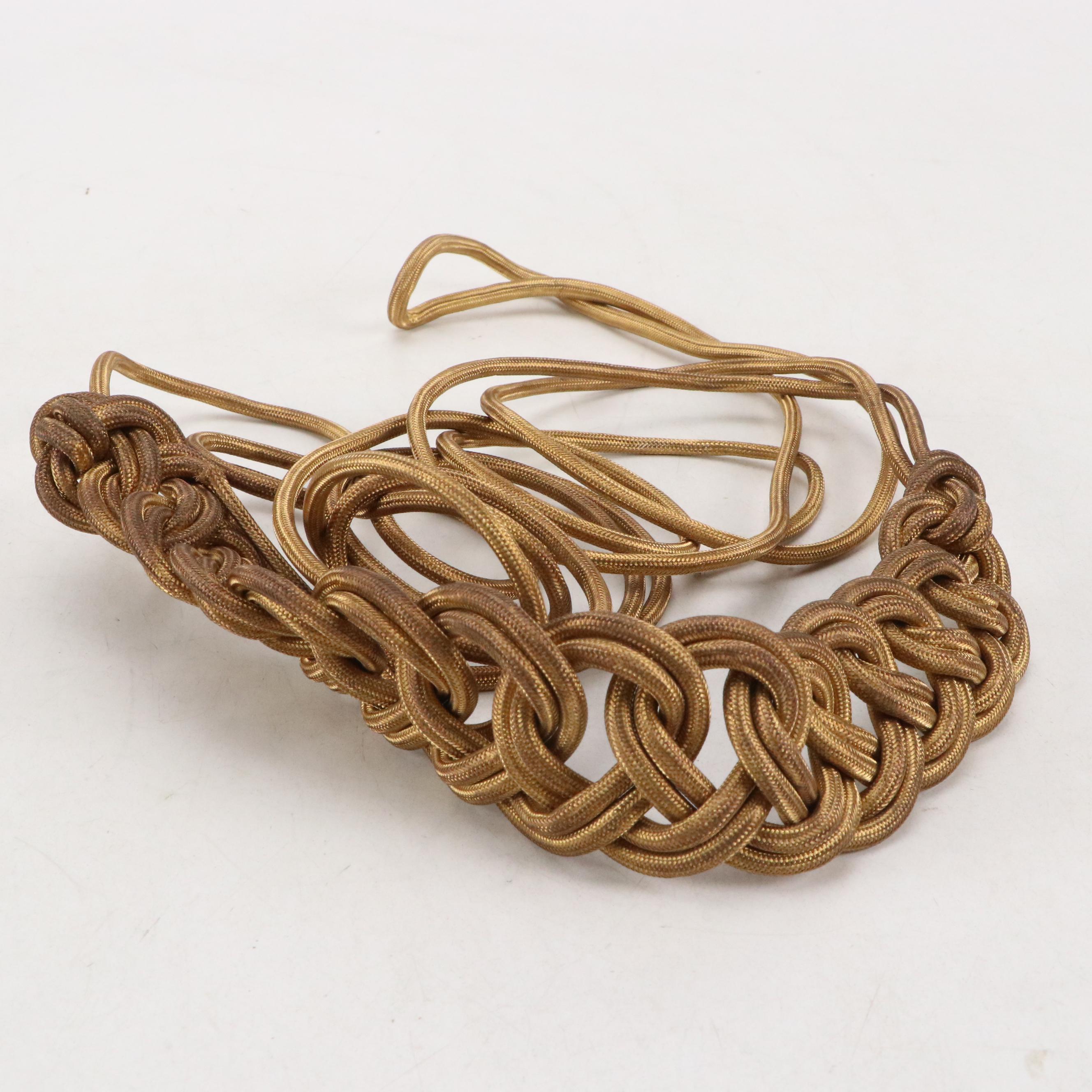 British Military Style Officer's Sash with Ribbon and Cord