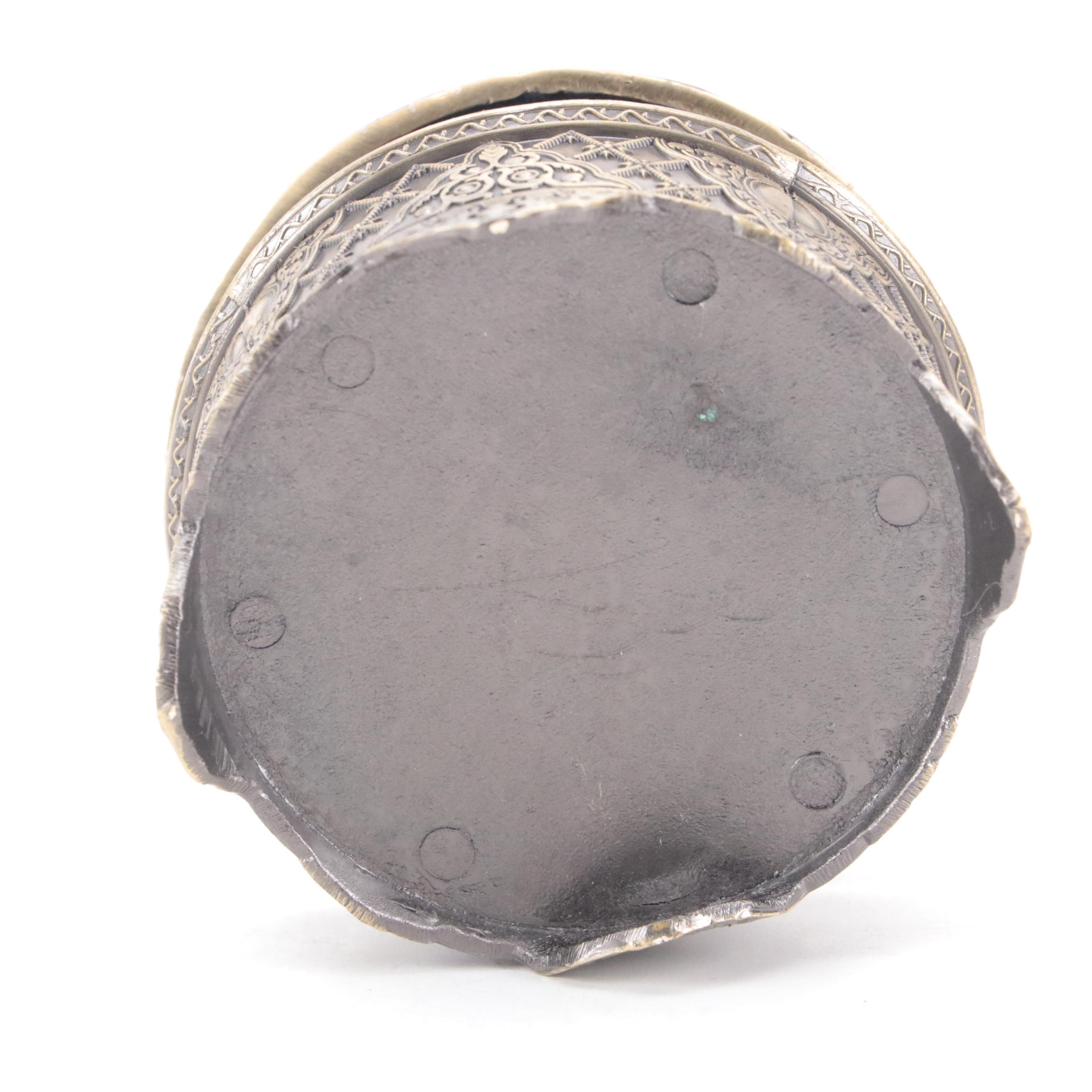 Wright Studios Painted Cast Iron Teddy Bear Doorstop with Decorative Boxes