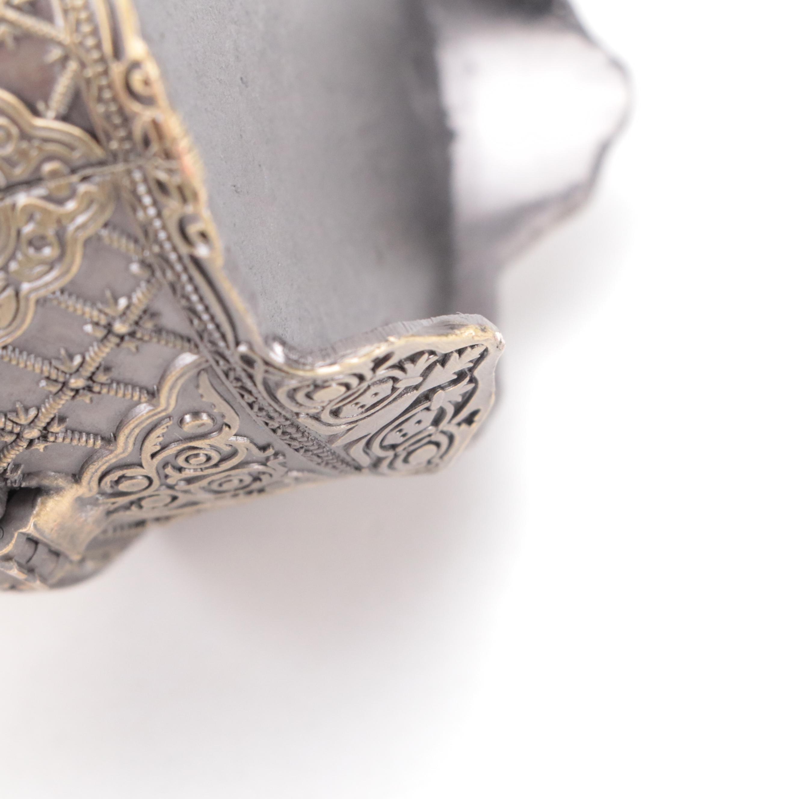 Wright Studios Painted Cast Iron Teddy Bear Doorstop with Decorative Boxes