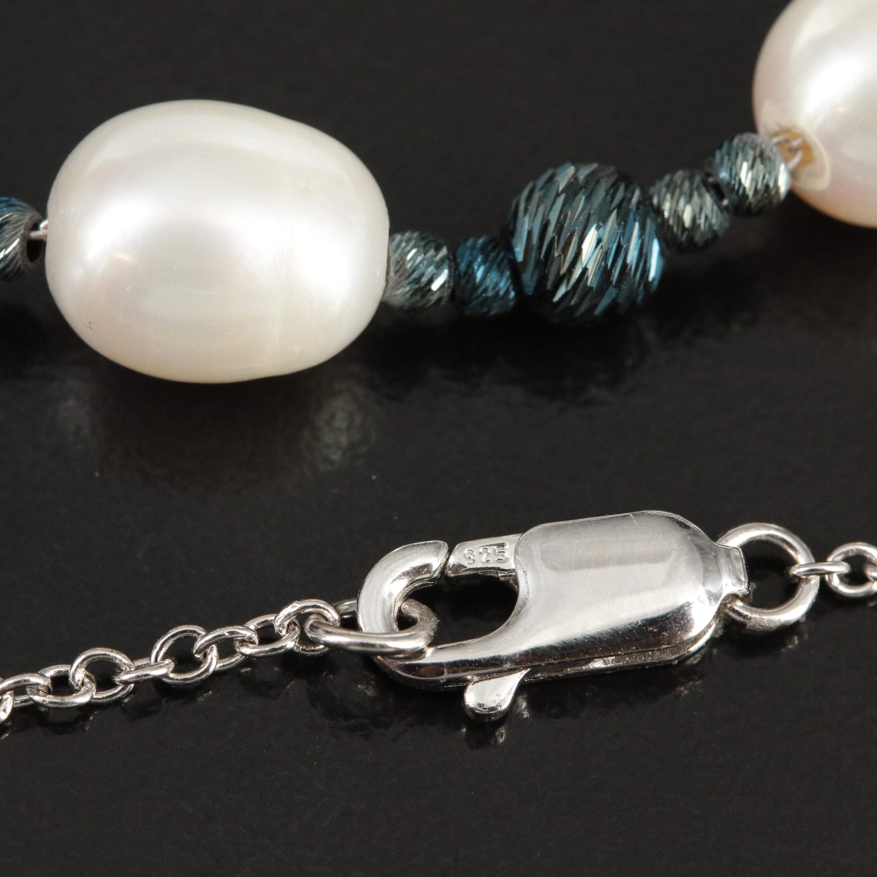 Sterling Pearl Necklace