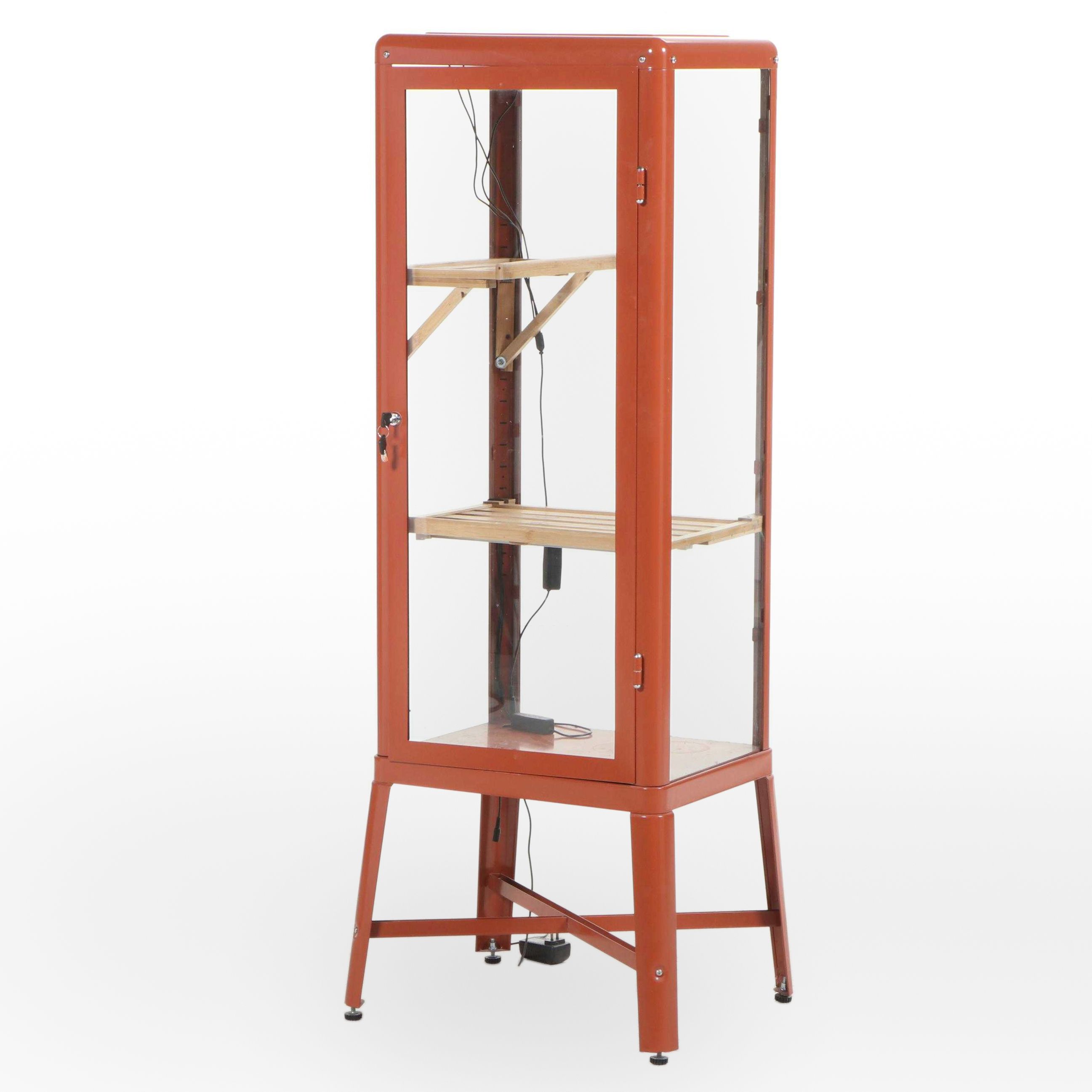 IKEA "Fabrikör" Powder-Coated Steel Display Cabinet