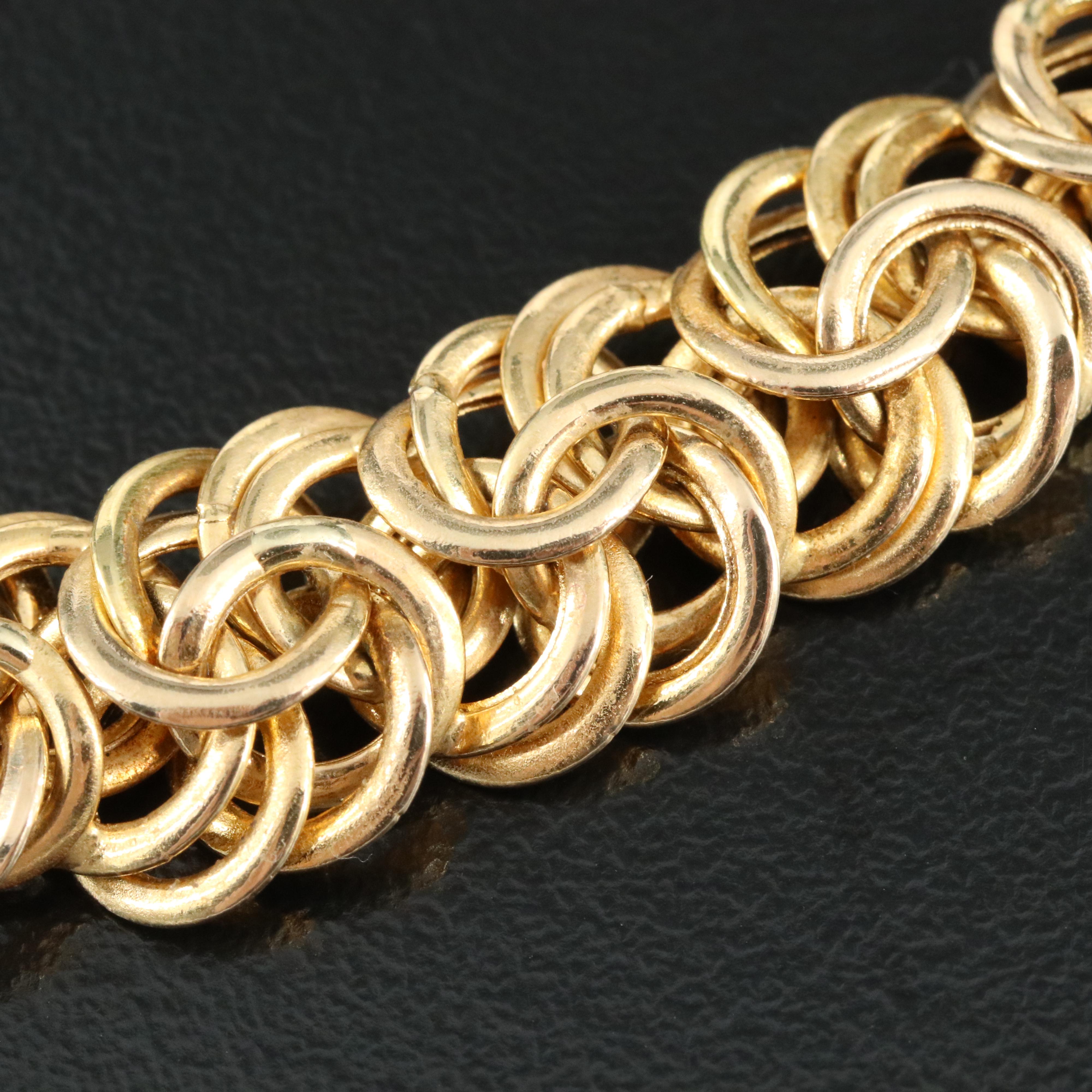 Italian Sadufa 14K Fancy Link Necklace