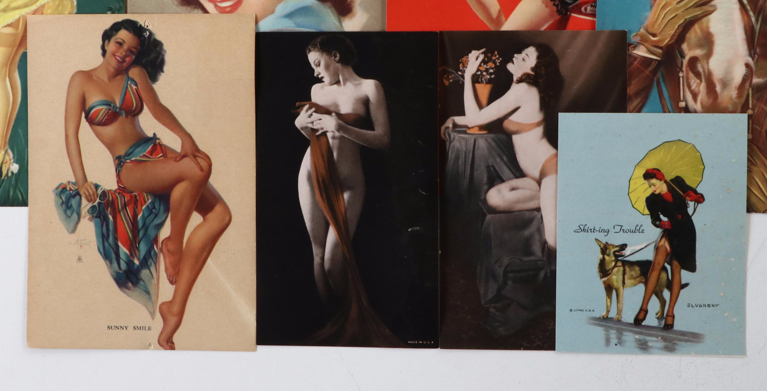 Brown & Bigelow with Other Pin-Up Girl Mutoscope Cards and Other Prints