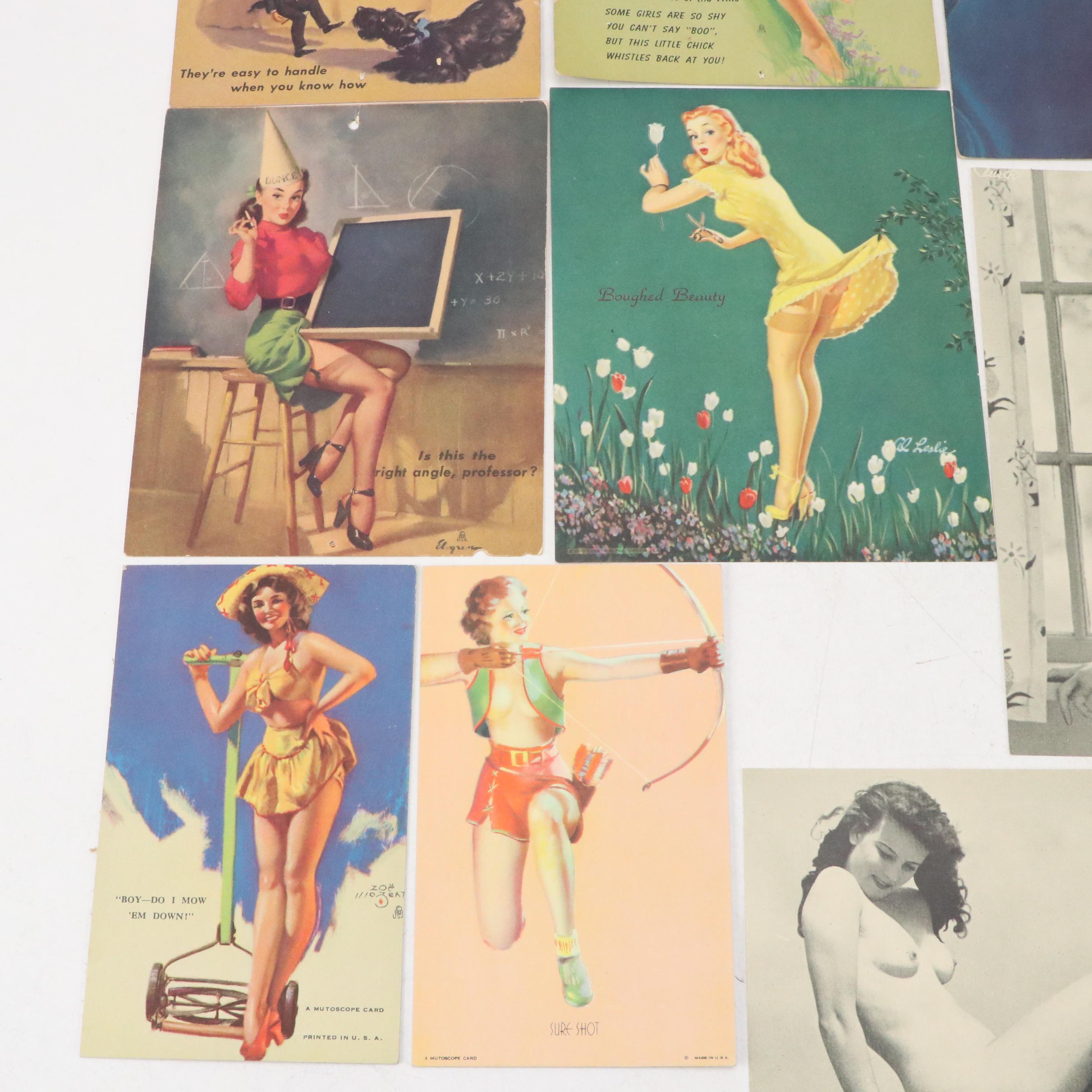 Brown & Bigelow with Other Pin-Up Girl and Burlesque Cards and Prints