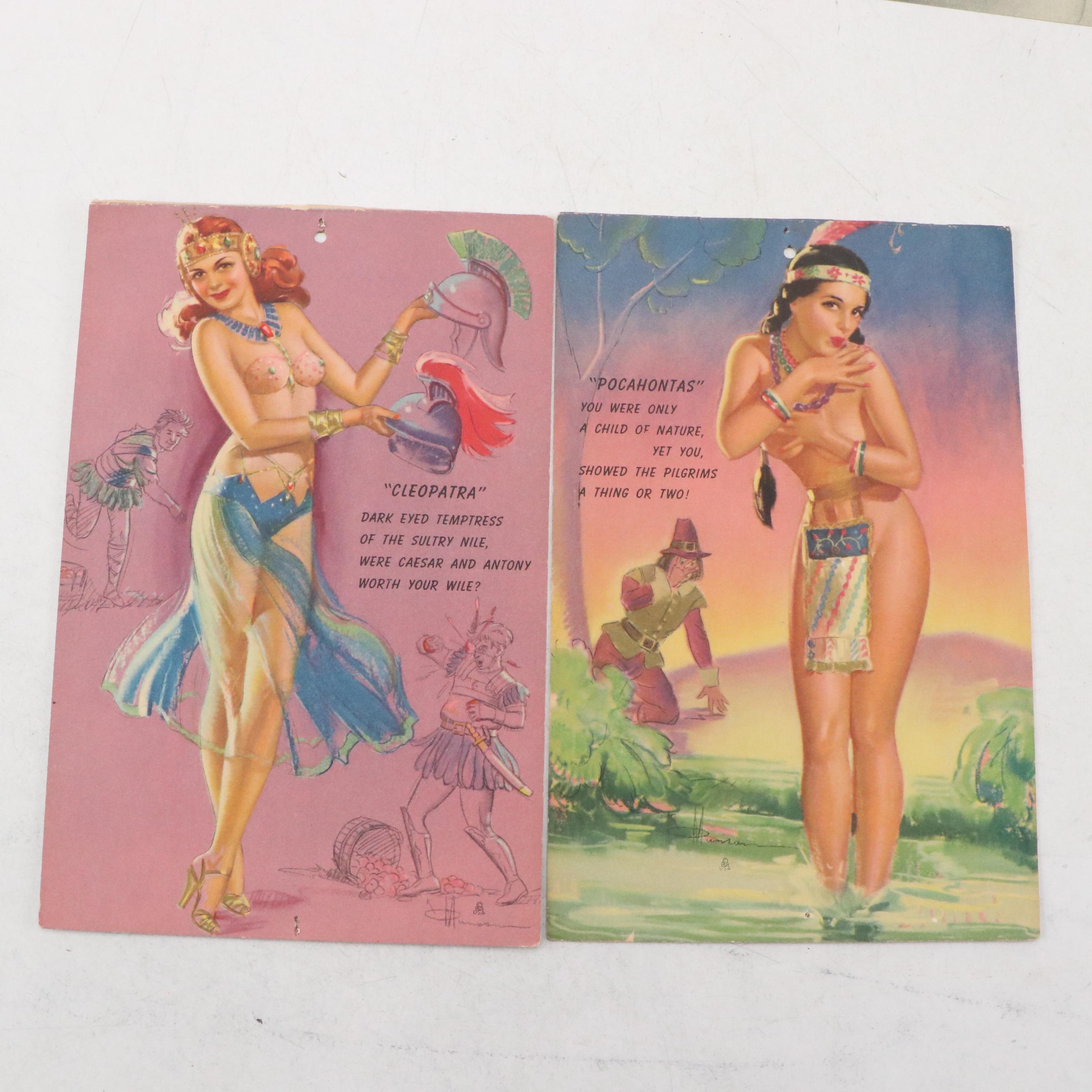 Brown & Bigelow with Other Pin-Up Girl and Burlesque Cards and Prints