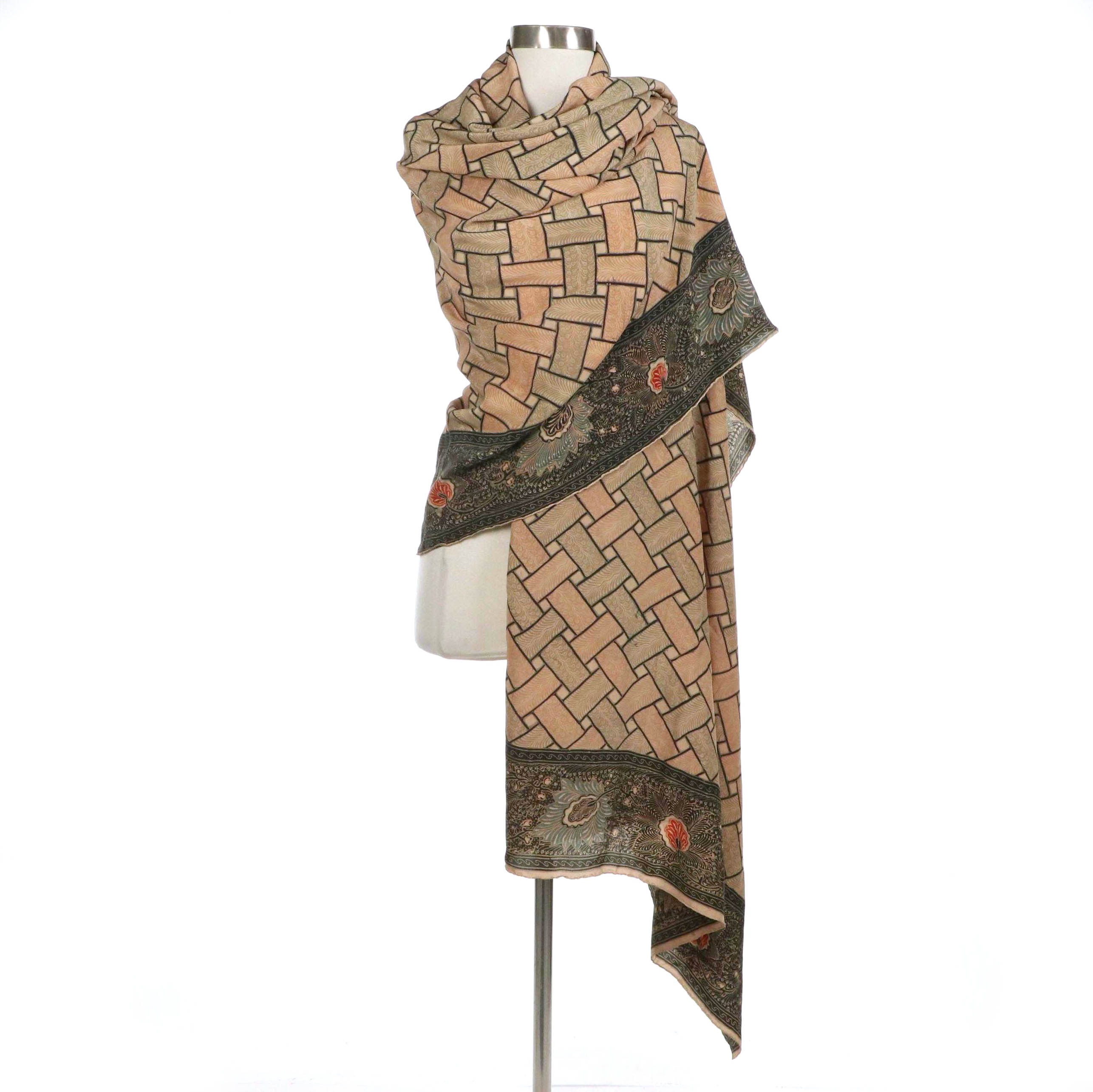 Ardiyanto Indonesian Batik Silk Shawl
