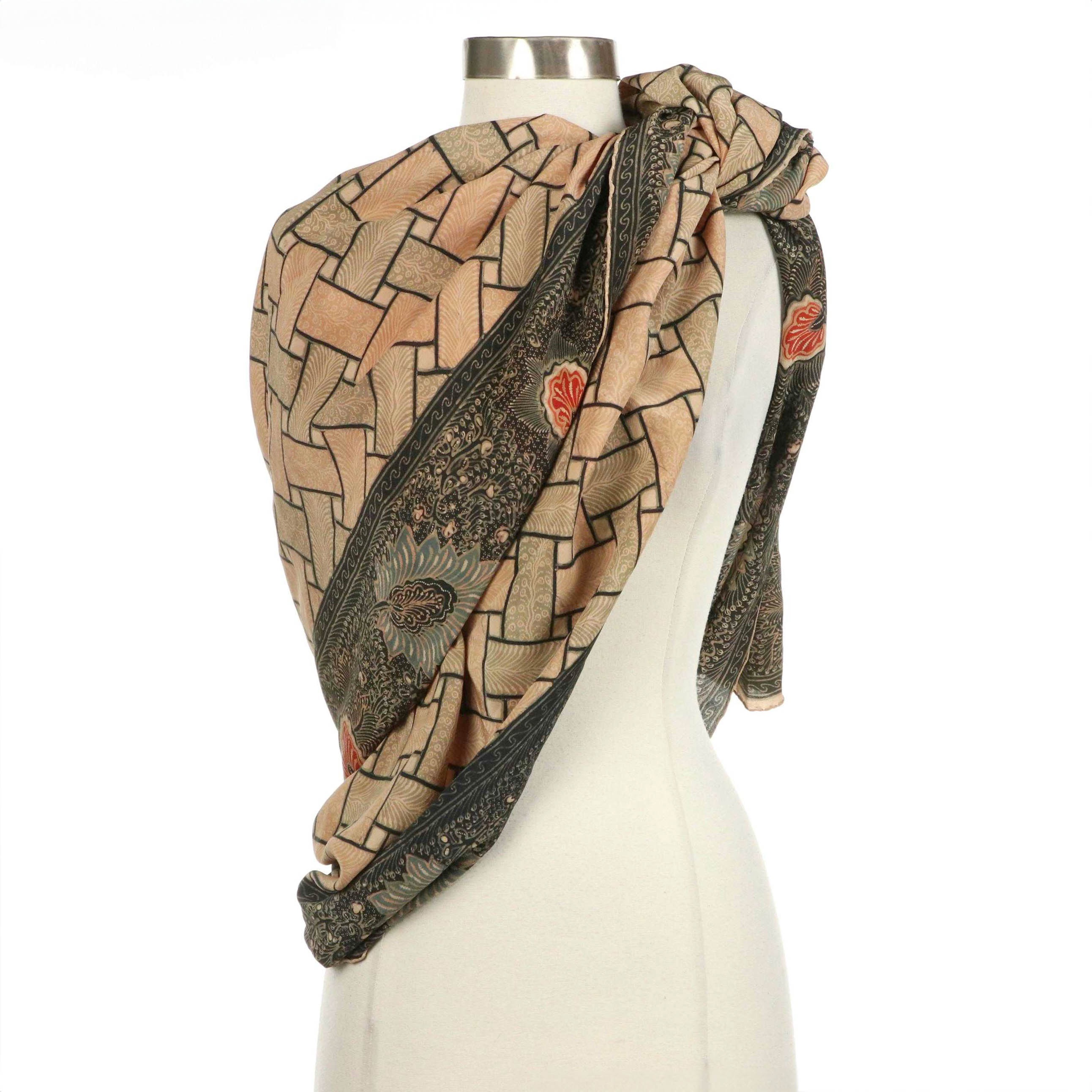 Ardiyanto Indonesian Batik Silk Shawl