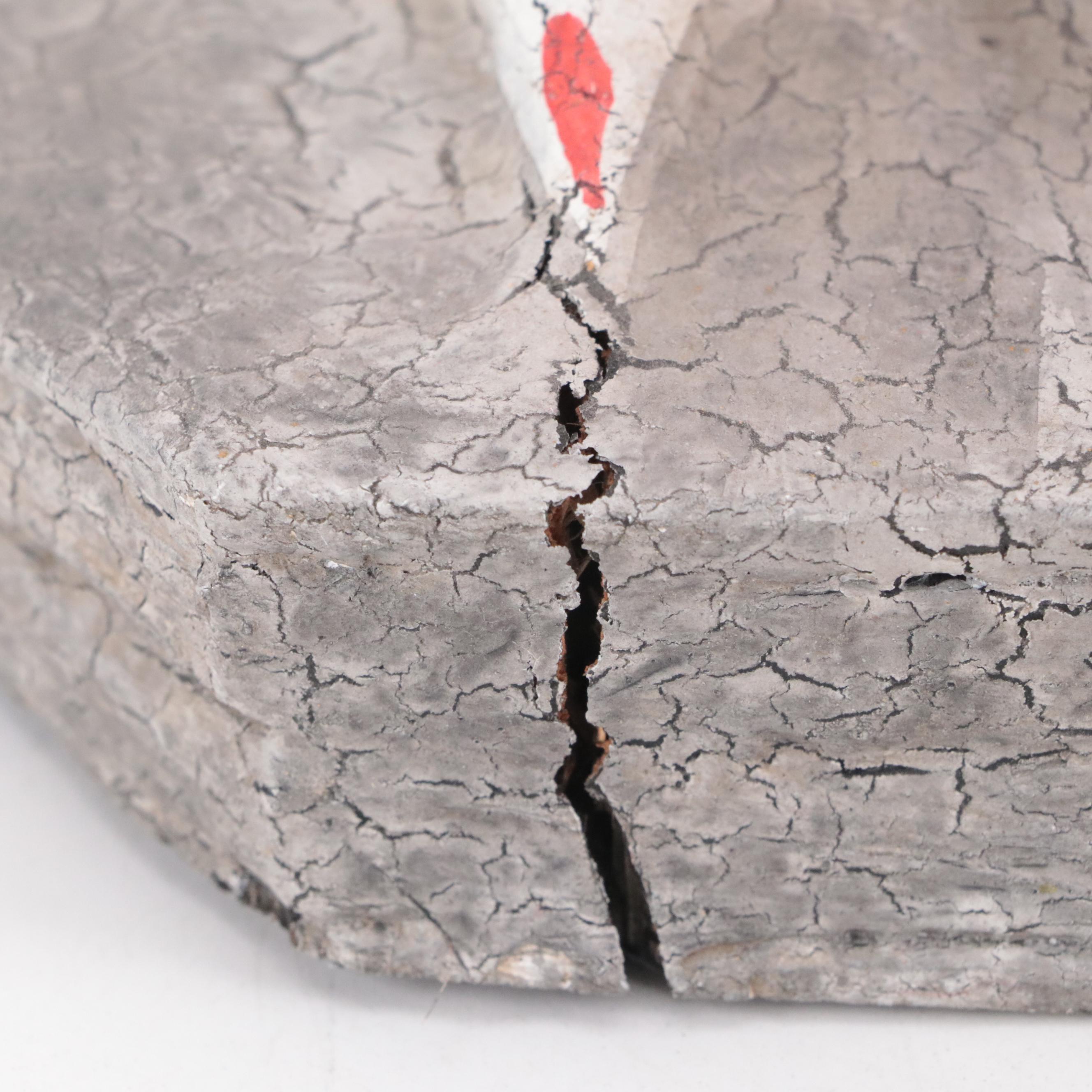 Thai "Kinnaree" Handmade Giltwood and Colored Glass Decorated Harpy Figurine