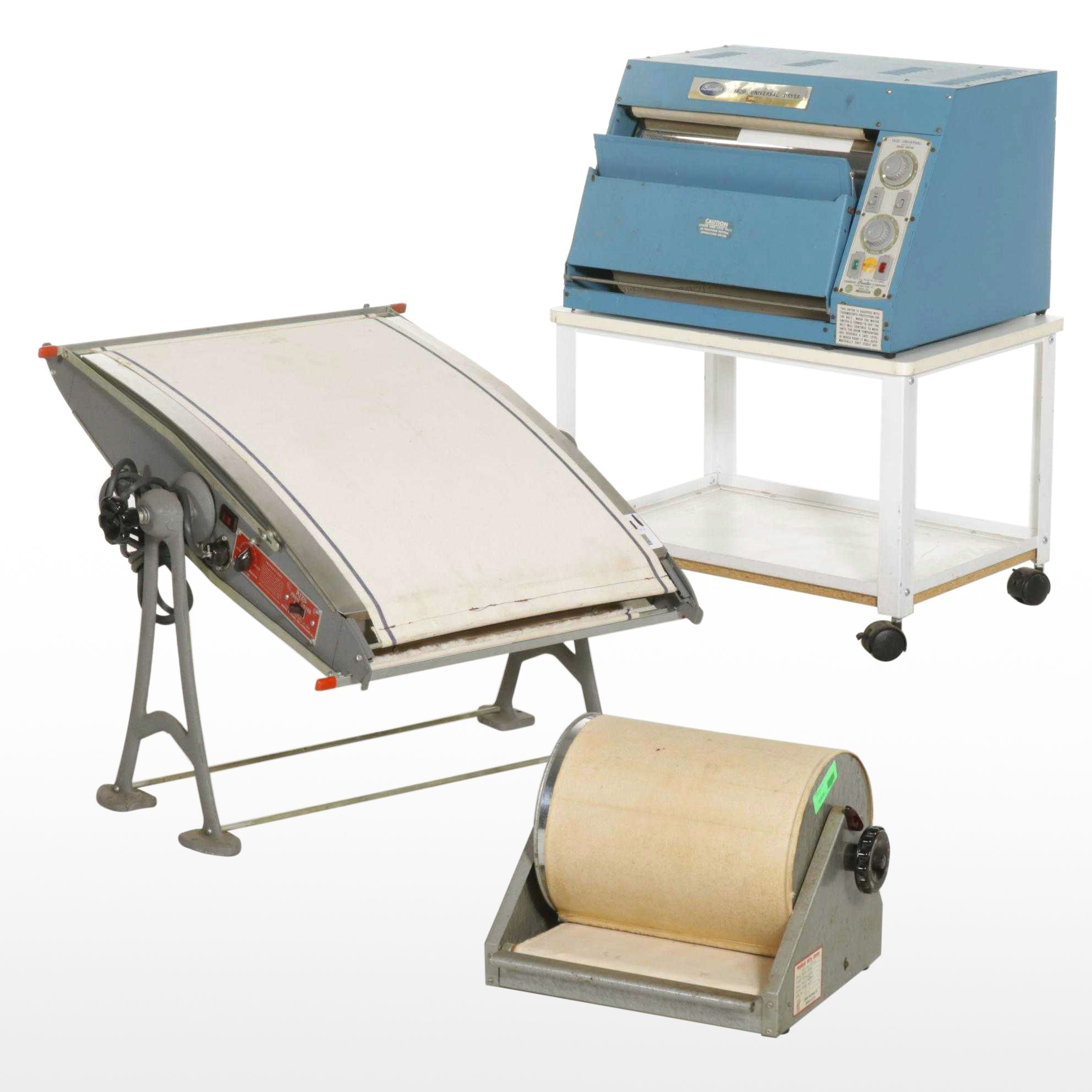 Beseler, Burke & James and Premier Photographic Print Dryers with Cart