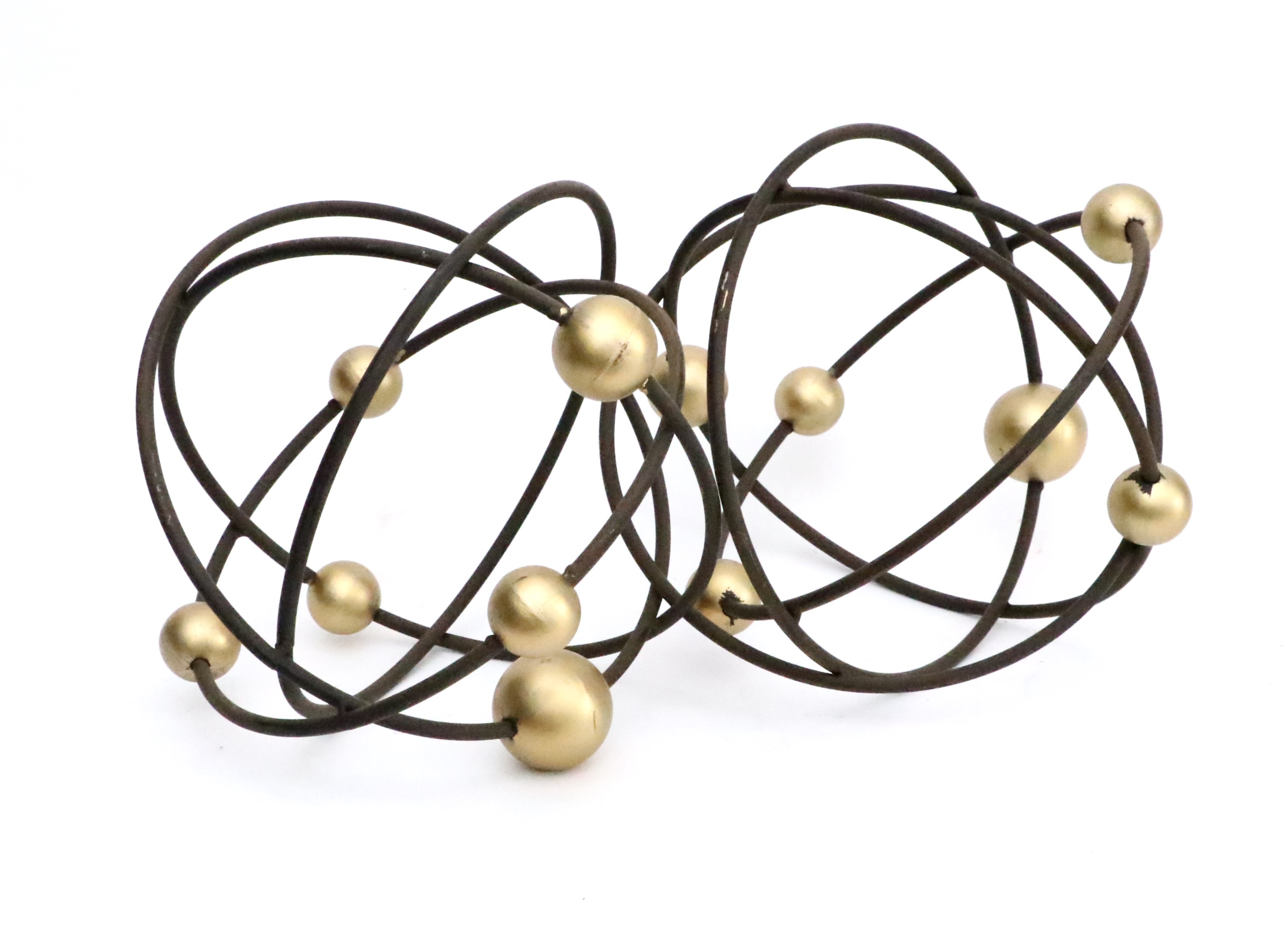 Metal Rectangular Sculptures, Spheres, Books, and Other Table Décor