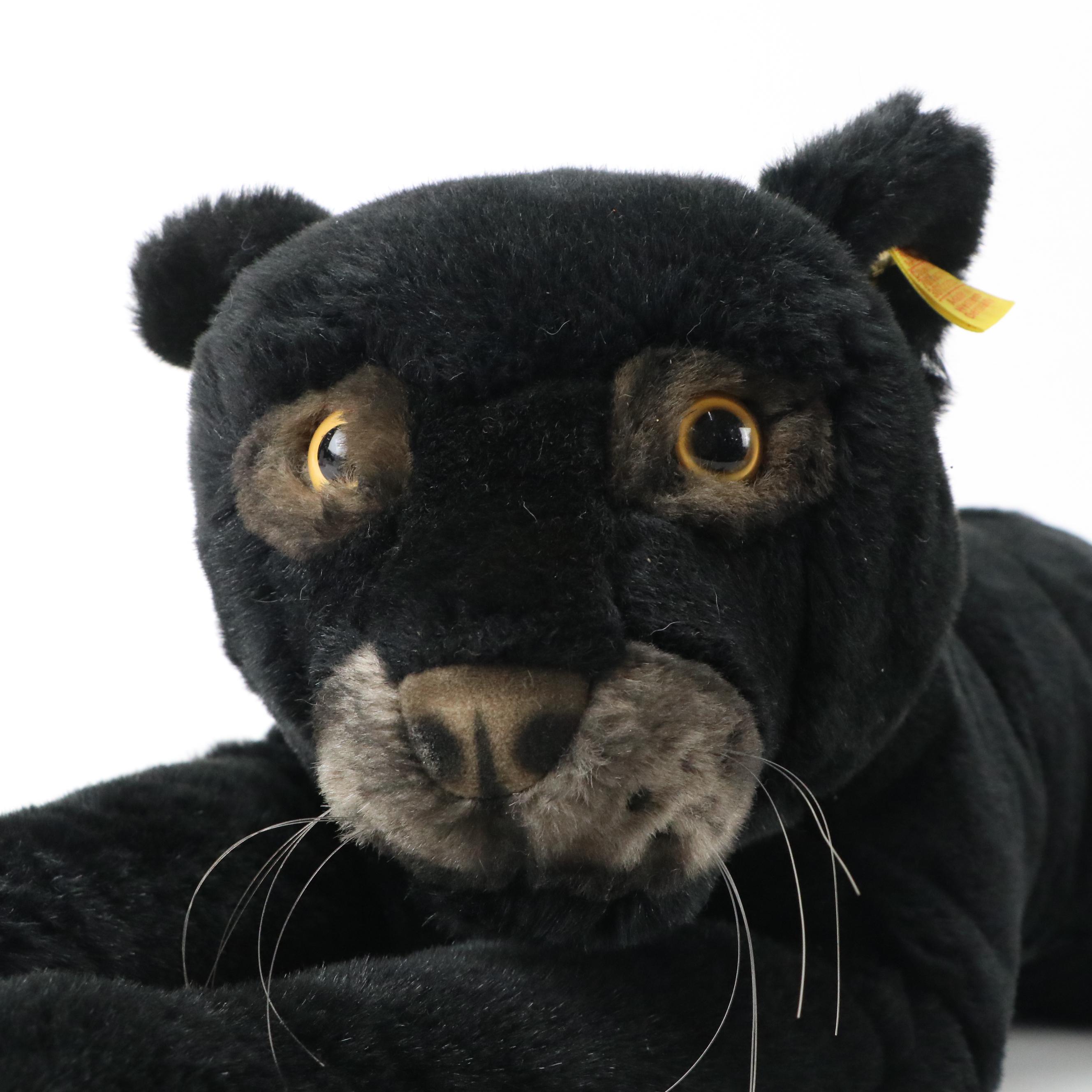 Vintage Steiff Button-Ear Panther Plush Toy