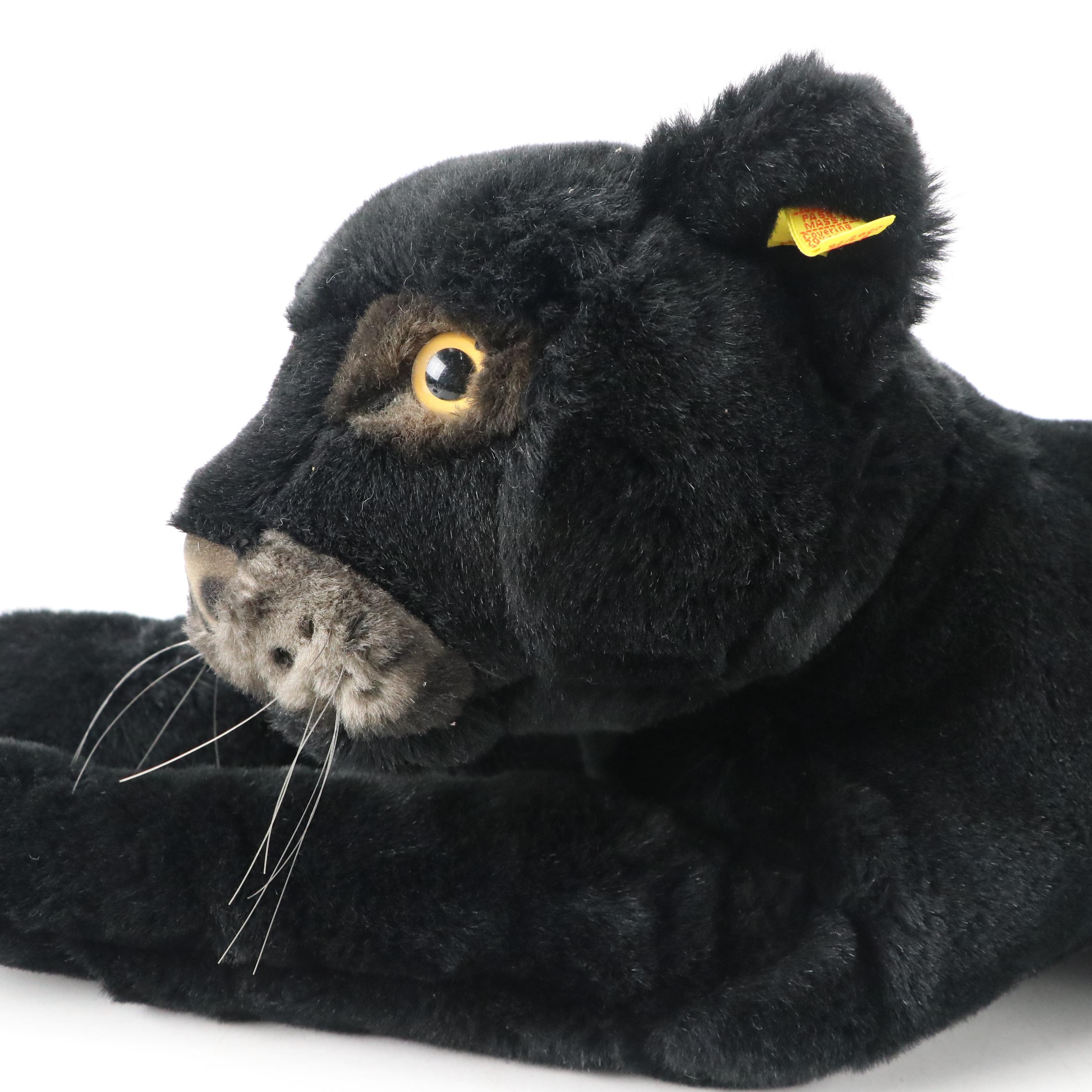 Vintage Steiff Button-Ear Panther Plush Toy