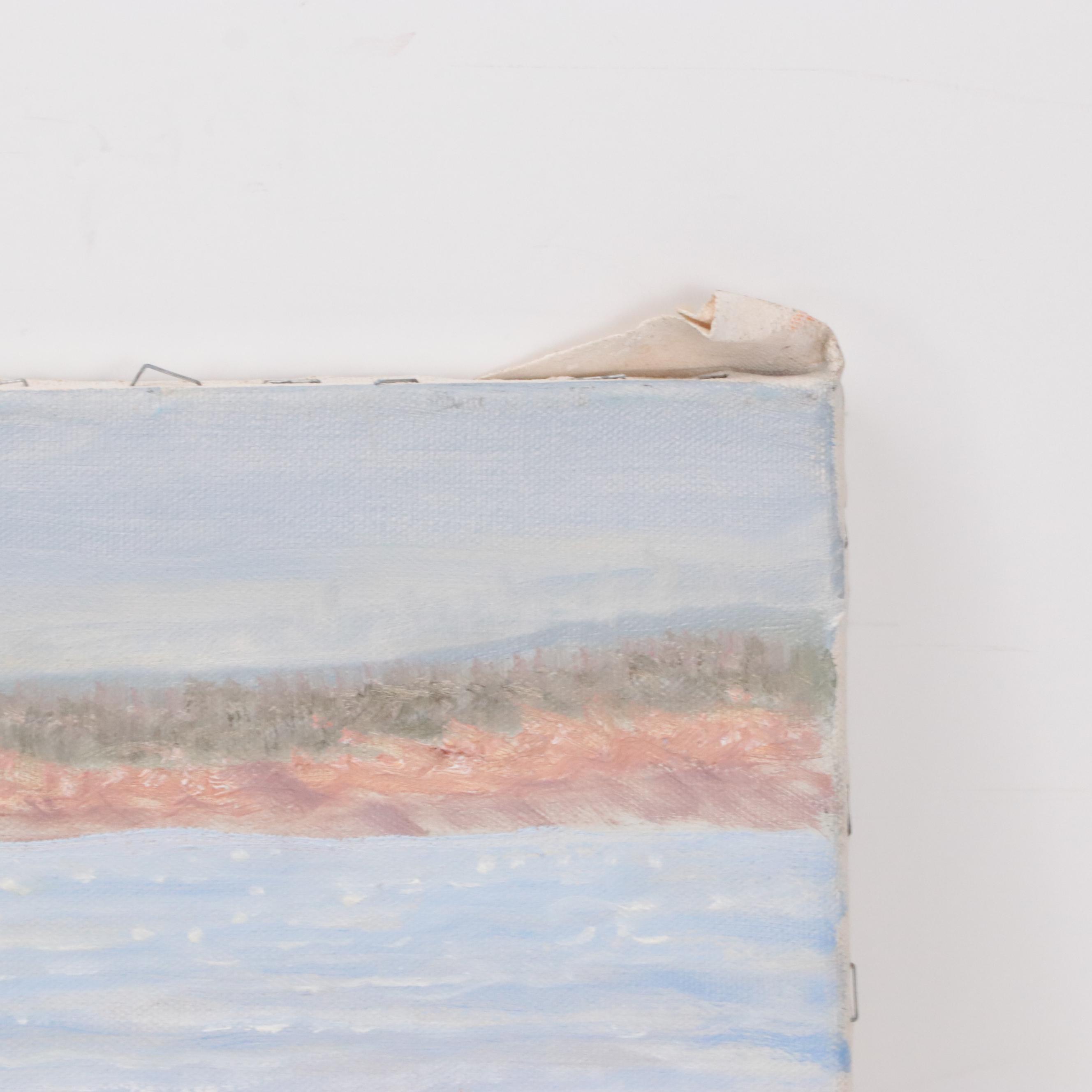 Gregory Perillo Western Genre Oil Painting "A View from S.I. to Brooklyn..."