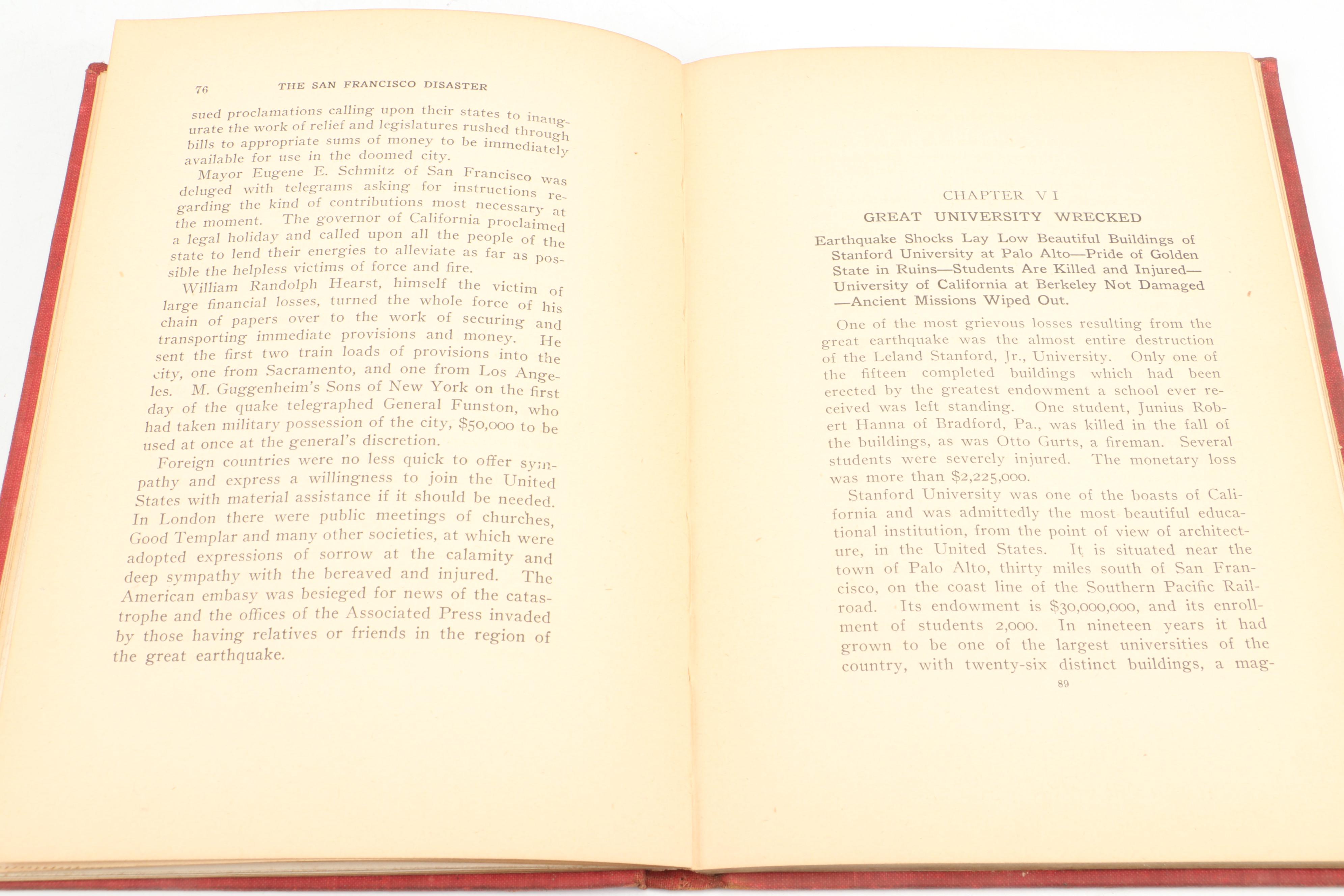 "The History of the San Francisco Disaster" by Charles Eugene Banks and More