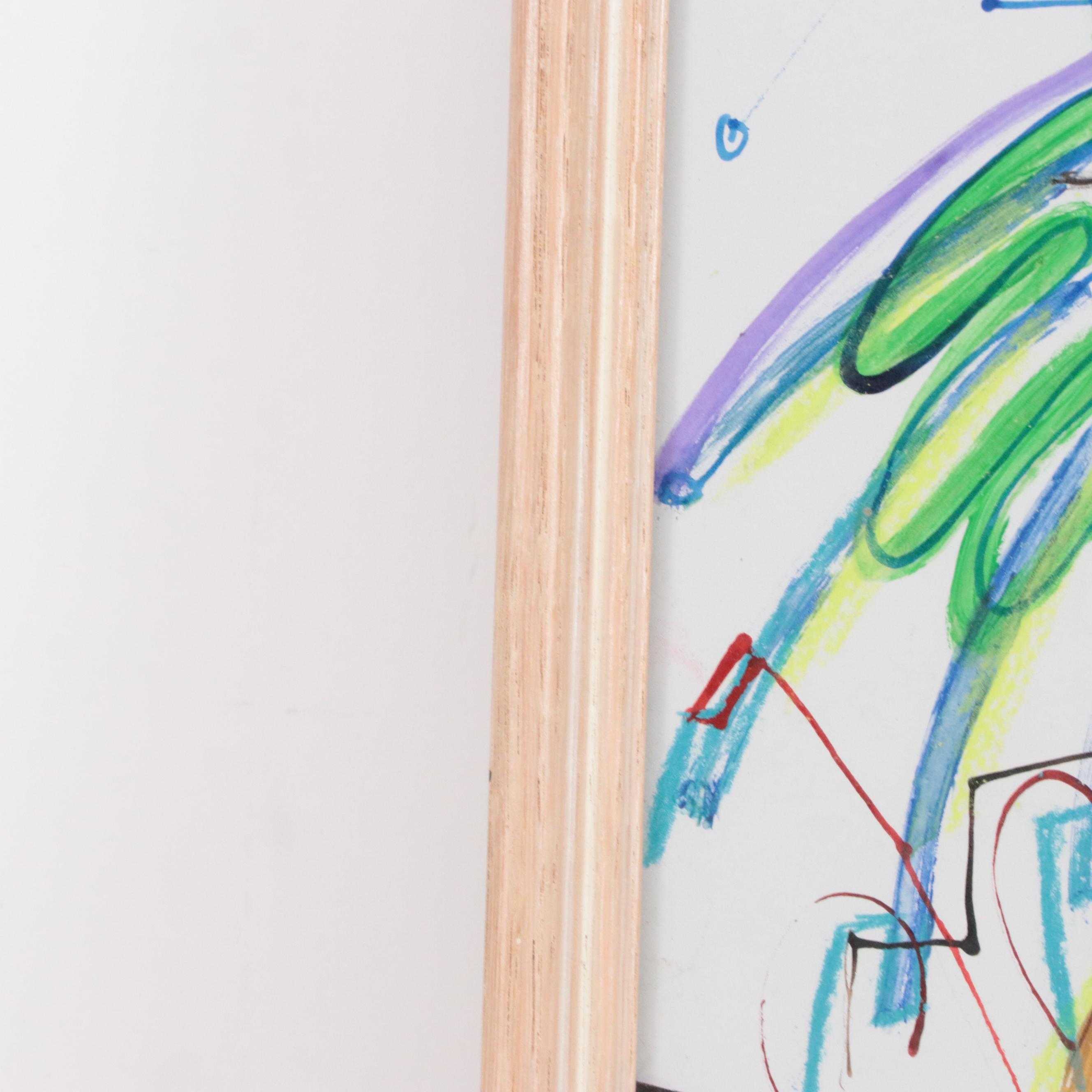 Phyllis Trager Hyman Modern Mixed Media Painting, 2000