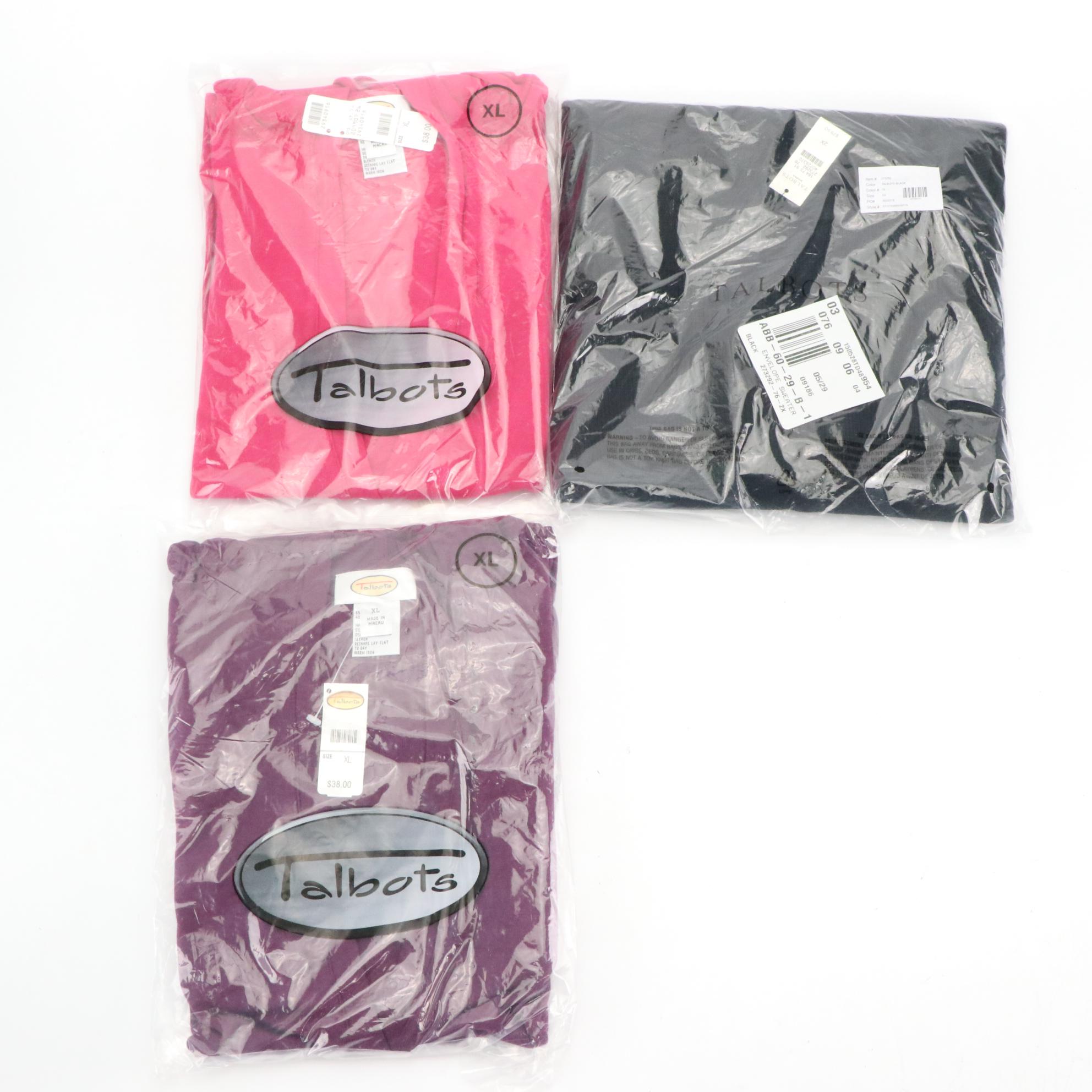 Talbots Knit Tunics and Sweaters in a Variety of Colors, New in Packaging
