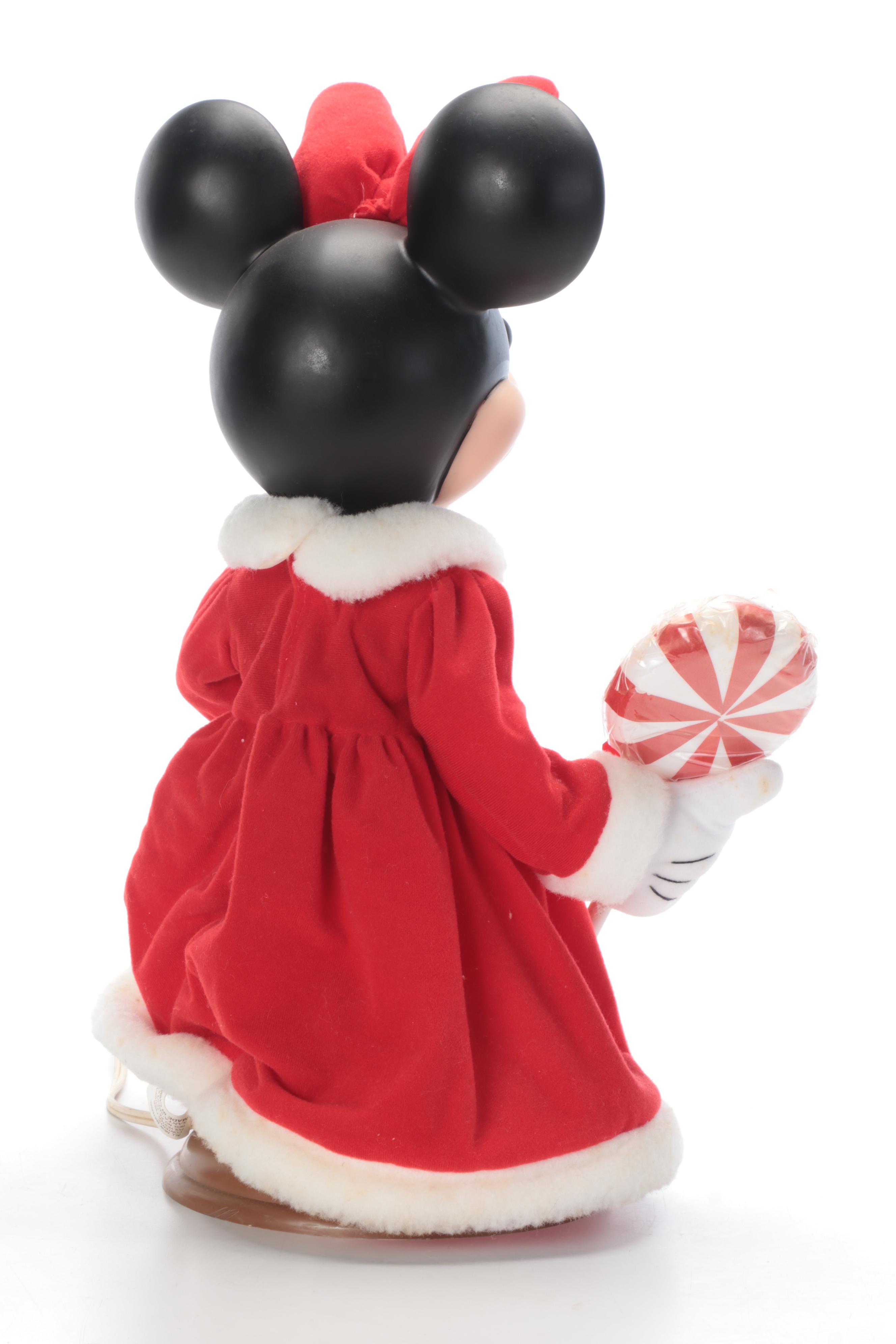 Santa's Best Animated Mickey Mouse and Minnie Santa Claus Figures | EBTH